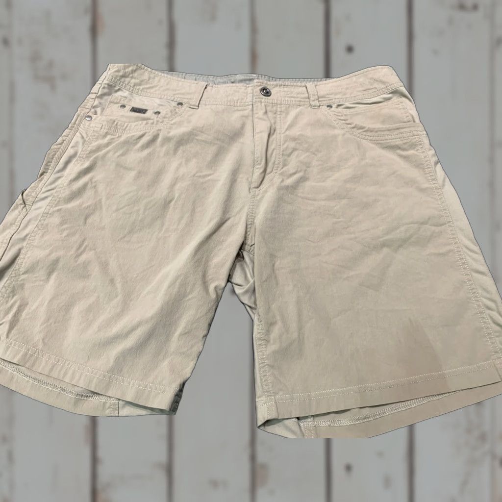 Vintage KUHL Cargo Shorts Men's Size 38 Beige Nylon Spandex Preowned Size US 38 / EU 54 - 1 Thumbnail