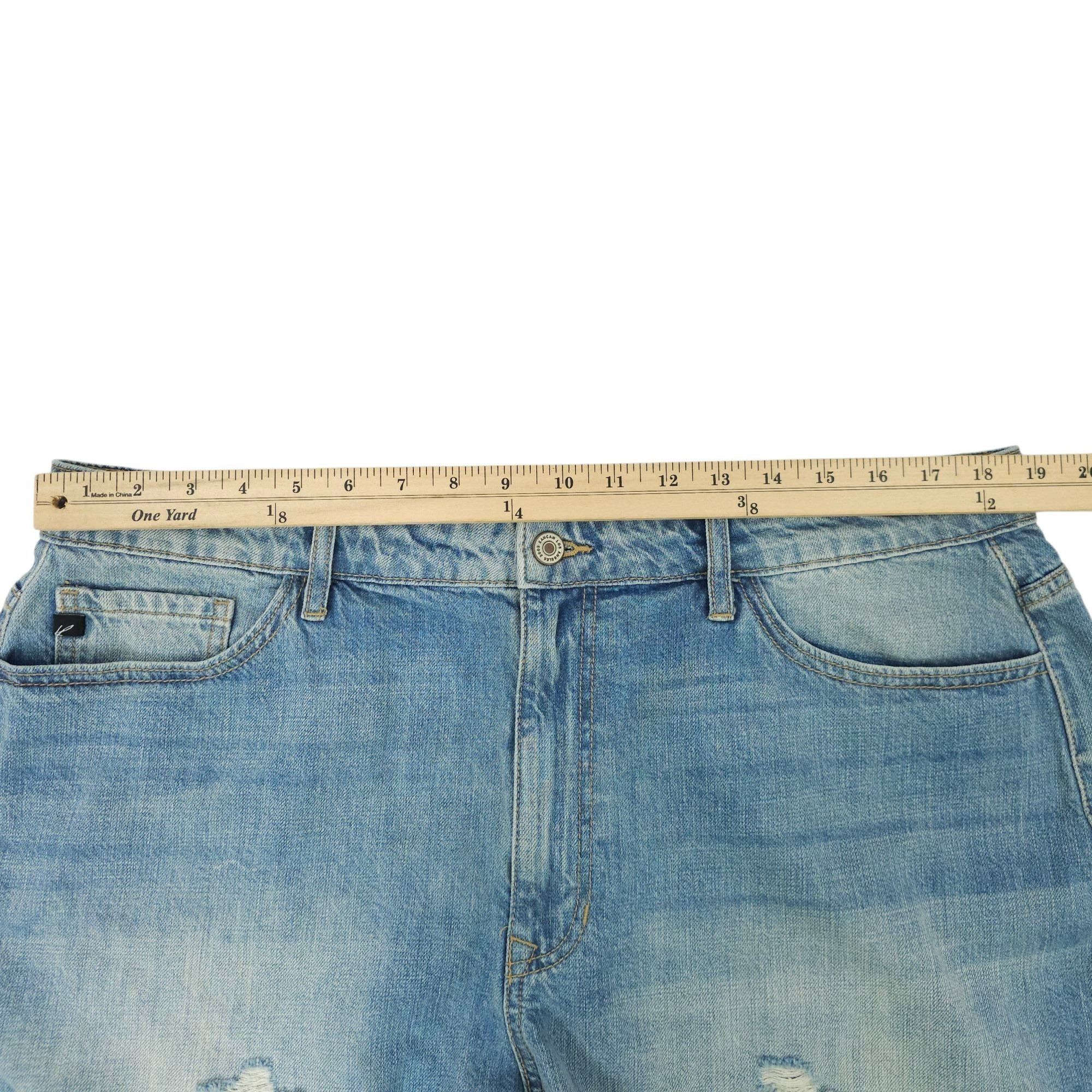 Kancan USA KanCan Isabelle Ultra High Rise Mom Shorts Womens XL Light Size 38" / US 16 / IT 52 - 3 Thumbnail