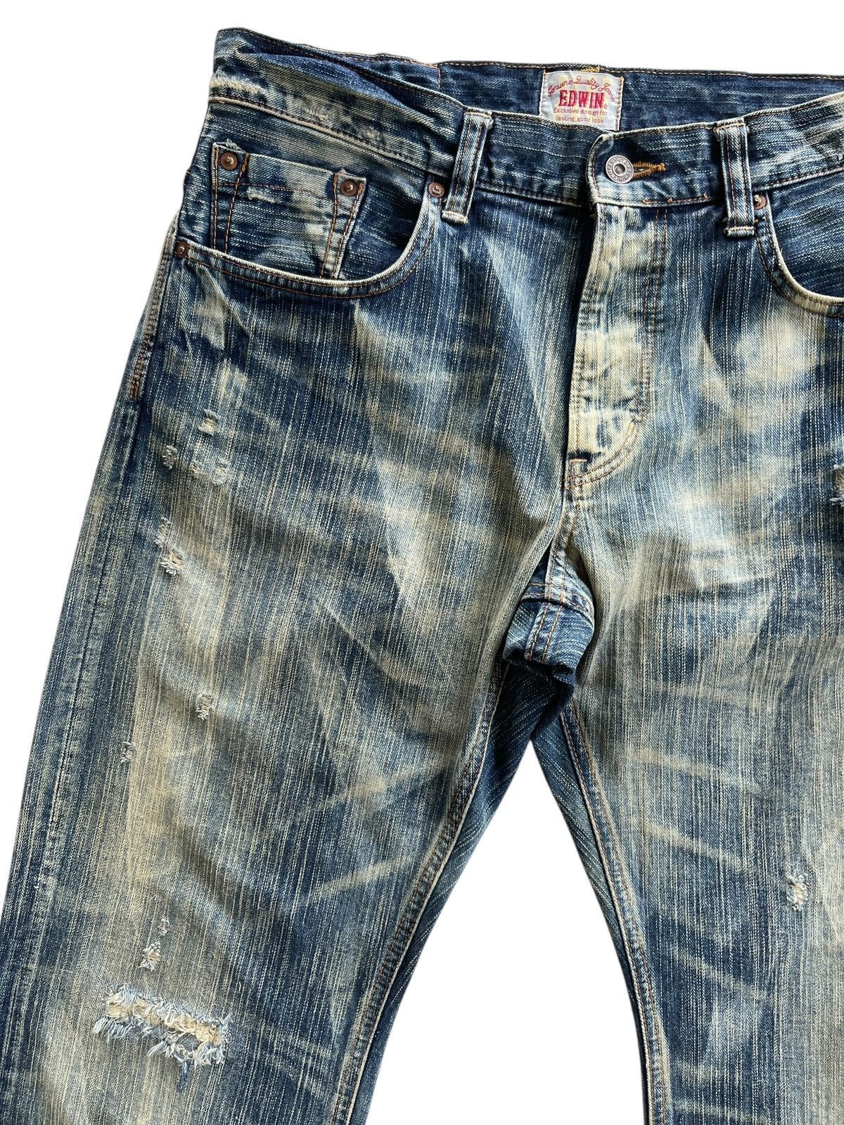 Vintage Vintage Edwin Distressed Rusty Denim Size US 34 / EU 50 - 6 Thumbnail