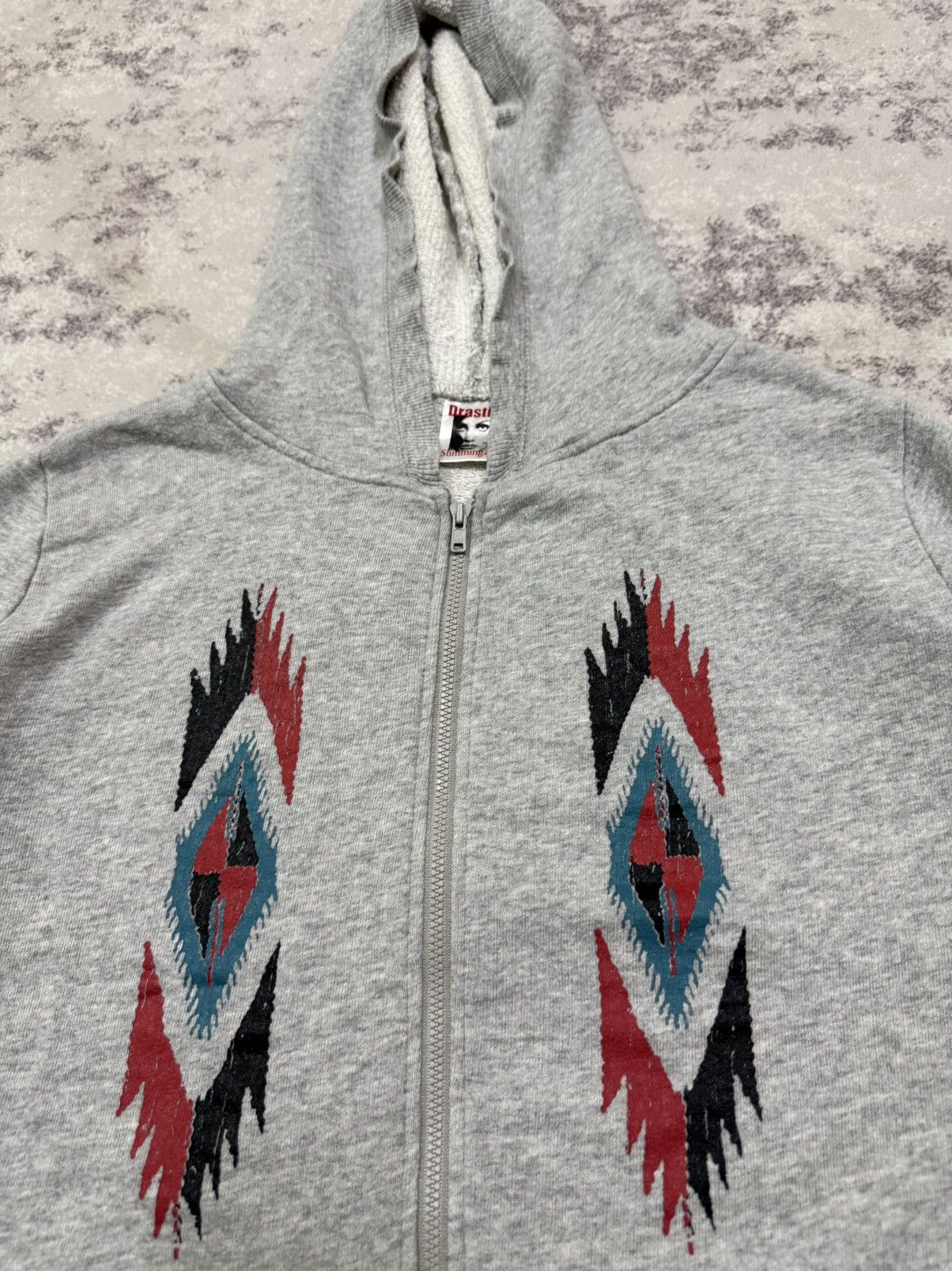 Native Drastic Slimming Aztec Ethnic patern crop top Zip Up Sweater Size M / US 6-8 / IT 42-44 - 4 Thumbnail