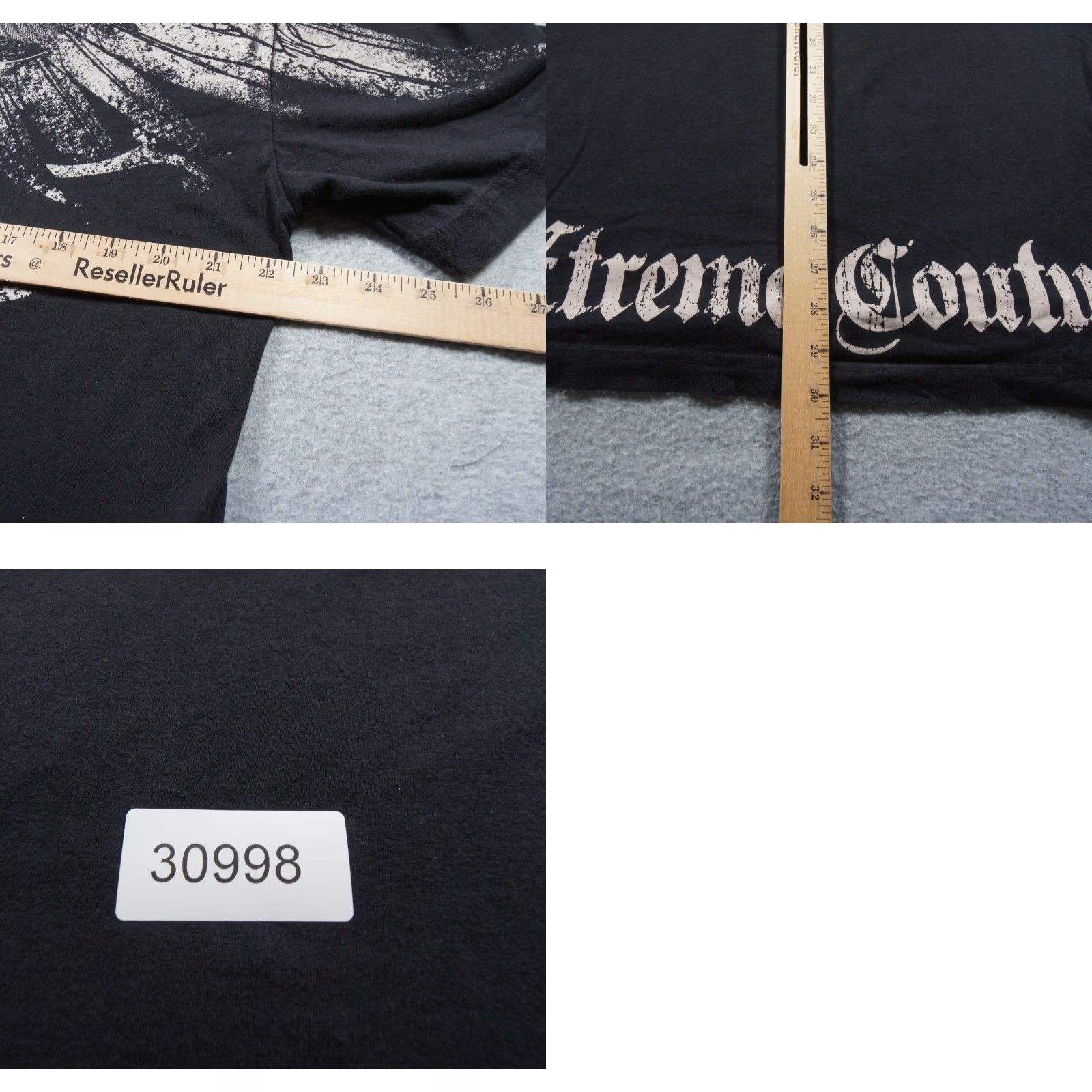 Vintage Xtreme Couture Shirt Mens XL Black Grunge Goth Skate Graphic Tee Skull Wings Size US XL / EU 56 / 4 - 8 Thumbnail