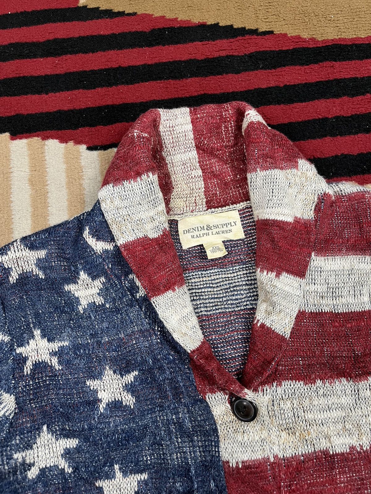 Denim & Supply Ralph Lauren Denim & Supply Ralph Lauren American Flag Knit Size US XS / EU 42 / 0 - 3 Thumbnail