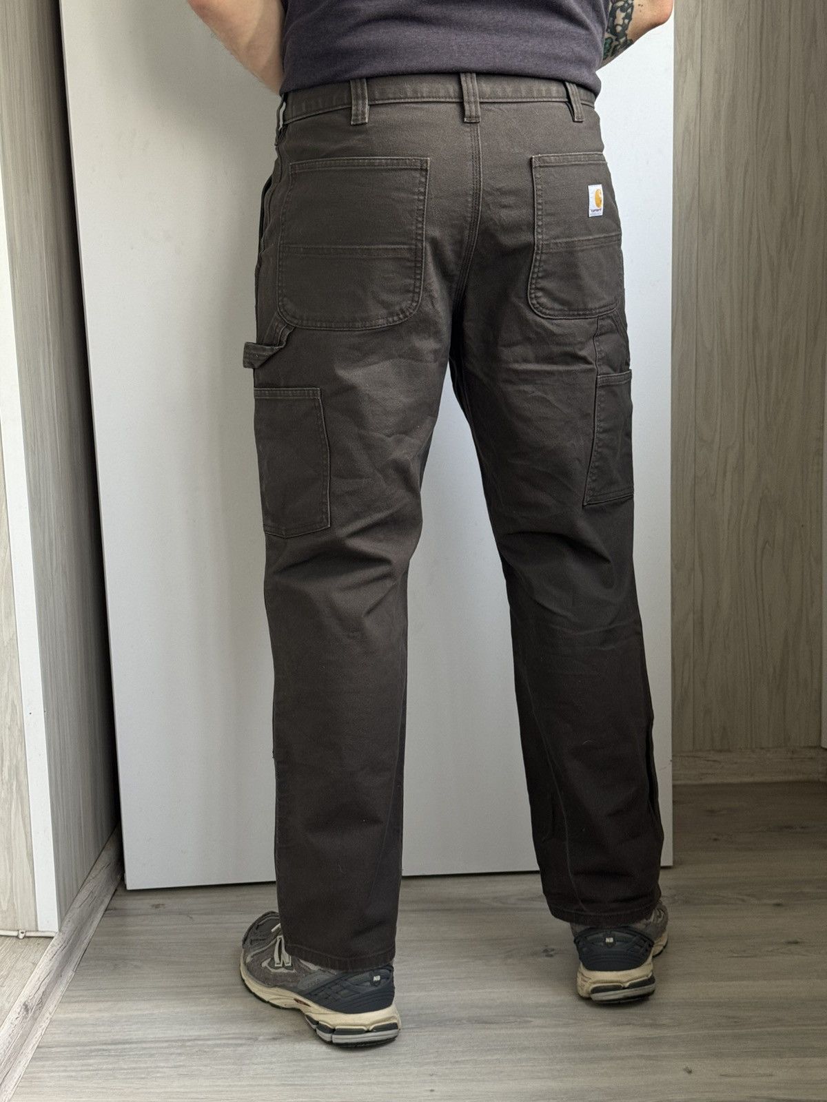Carhartt B04 NAT Natural Drill Double Knee Pants 34x32 | Grailed