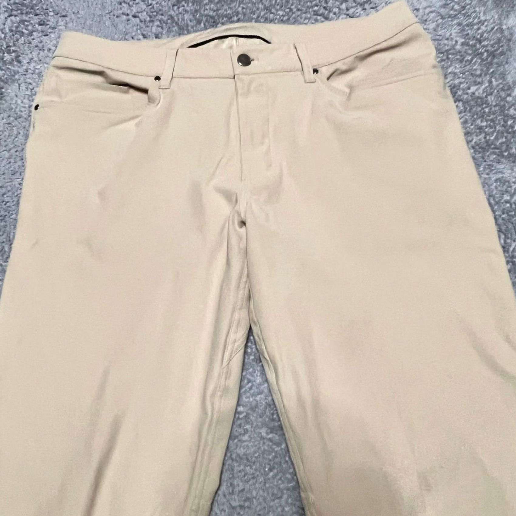 Lululemon Lululemon Pants Mens 34 x 31 ABC Classic Fit Warpstreme 5 Pocket Straight Stretch Beige Warpstreme Size US 34 / EU 50 - 2 Thumbnail