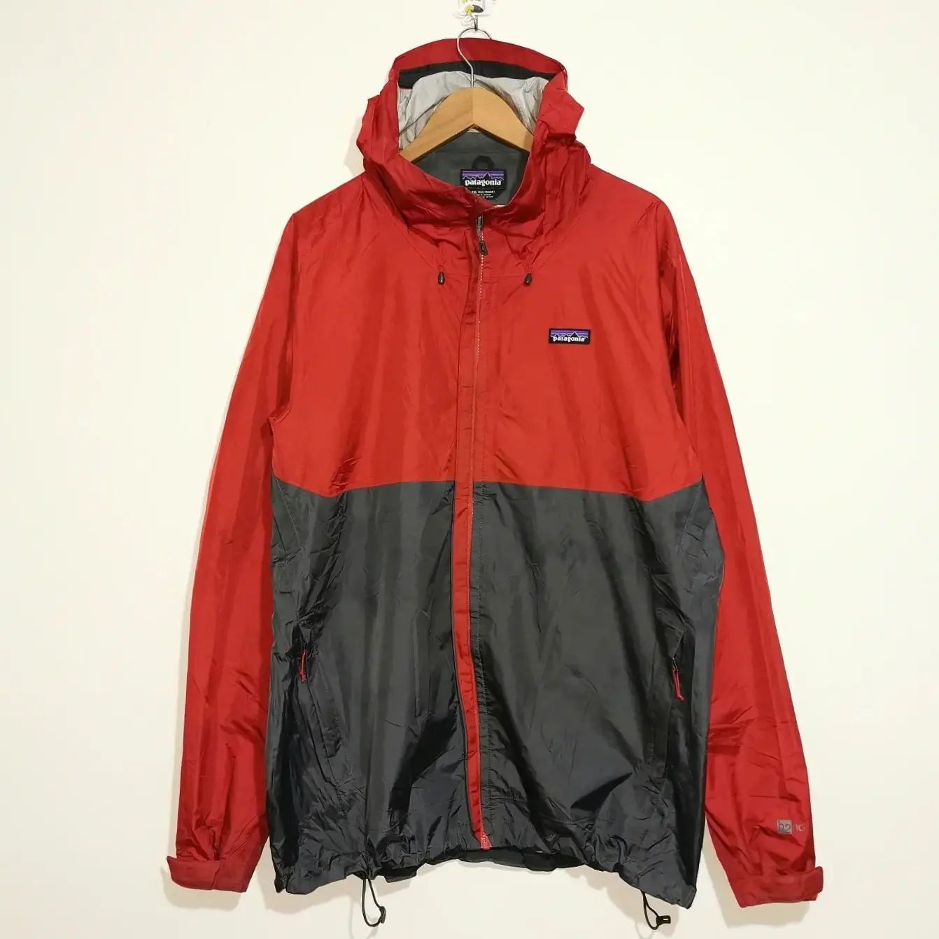 Image of Outdoor Life x Patagonia Jacket Patagonia Hardshell 3 Layer H2No Technology in Gray/Orange (Size 2X