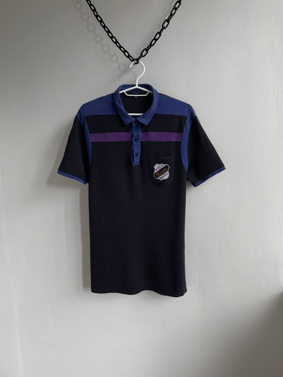 Gucci Gucci Cotton Black Polo Shirt T Shirt Tee Logo Patched Size US XXL / EU 58 / 5 - 5 Thumbnail