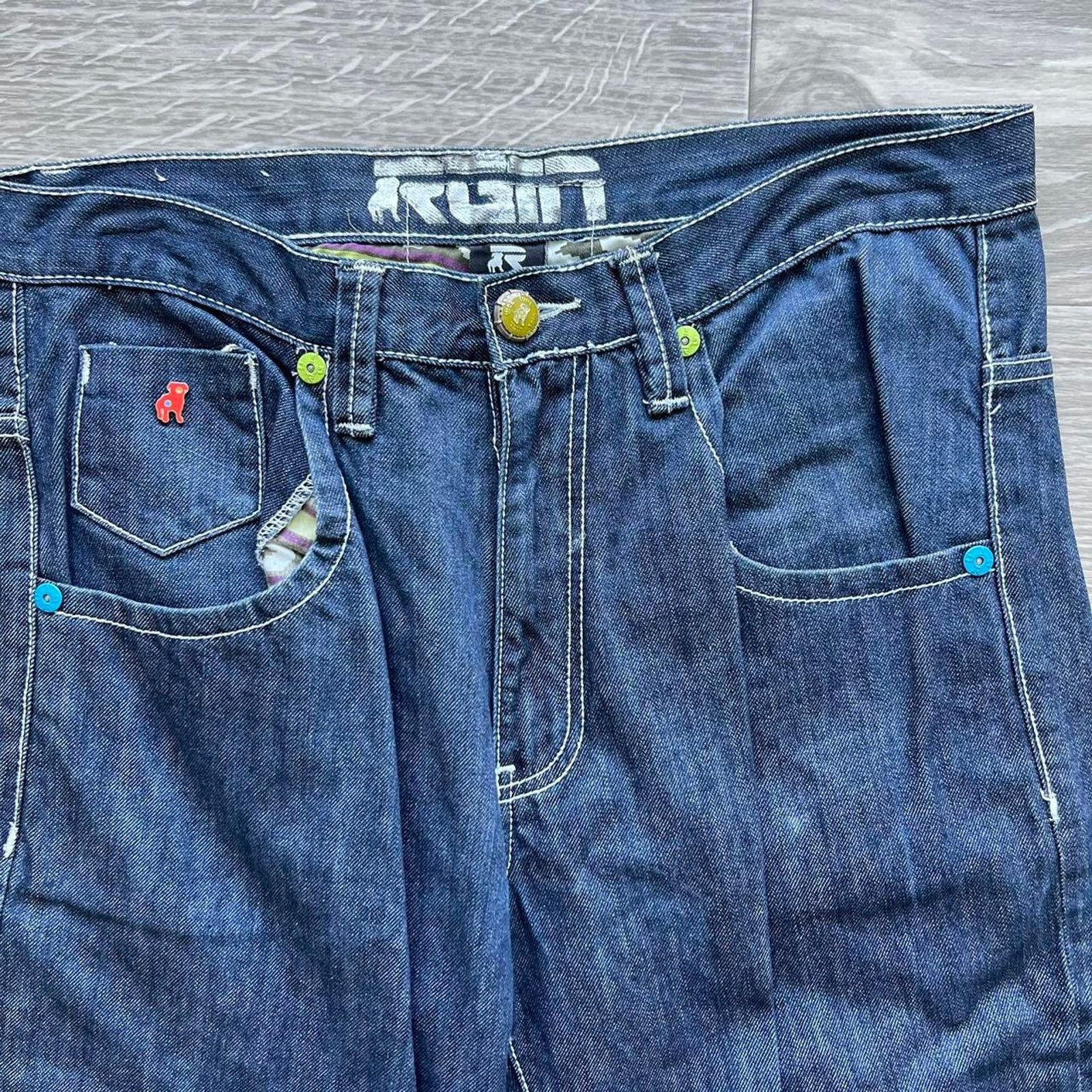 Other Crazy vintage y2k baggy embroidered Hip Hop Grunge Skater Size US 35 - 6 Thumbnail