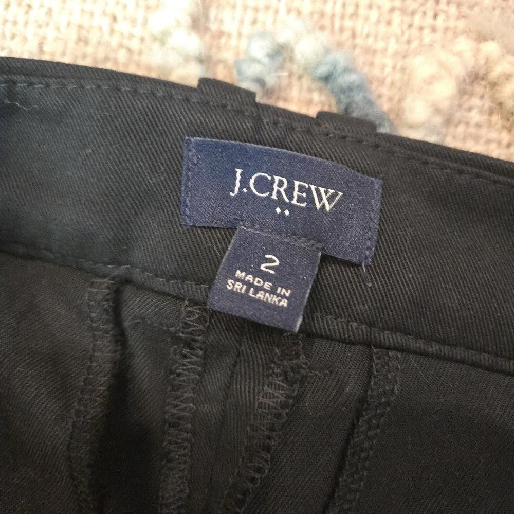 J.Crew J Crew Wide-Leg Pleated Twill Trouser Pant Size 26" / US 2 / IT 38 - 4 Thumbnail