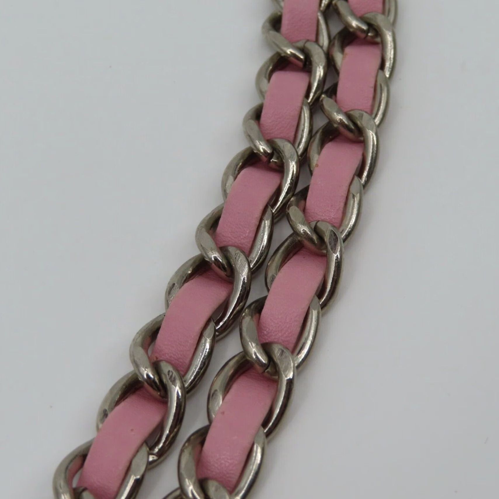 Vintage VINTAGE Silver Tone Metal Rhinestone Heart Chain Waist Belt Womens OSFM One Size Size ONE SIZE - 7 Thumbnail
