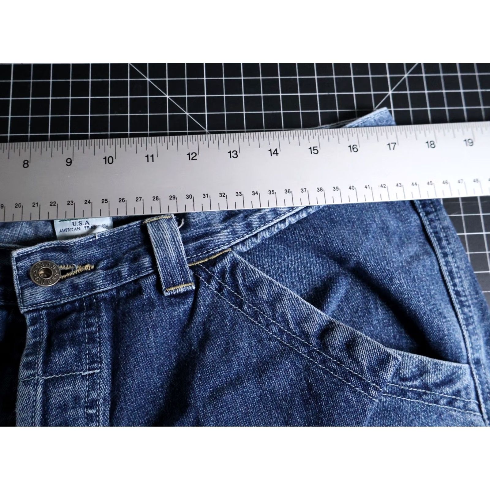 Guess VINTAGE GUESS Jeans Men's 34 x 32 Blue Baggy Fit Carpenter Button Fly 90s Size US 34 / EU 50 - 5 Thumbnail