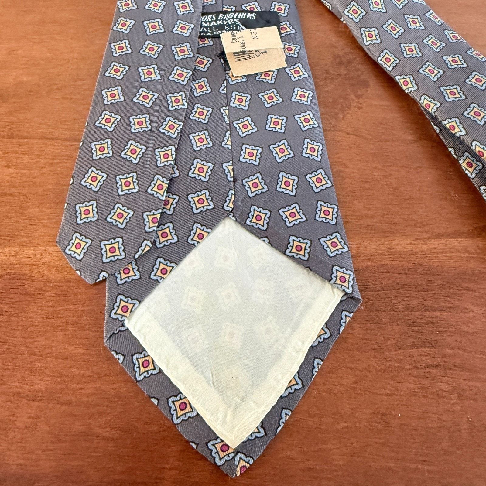 Brooks Brothers Brooks Brothers Makers Geometric Silk Men's Tie Size ONE SIZE - 3 Thumbnail
