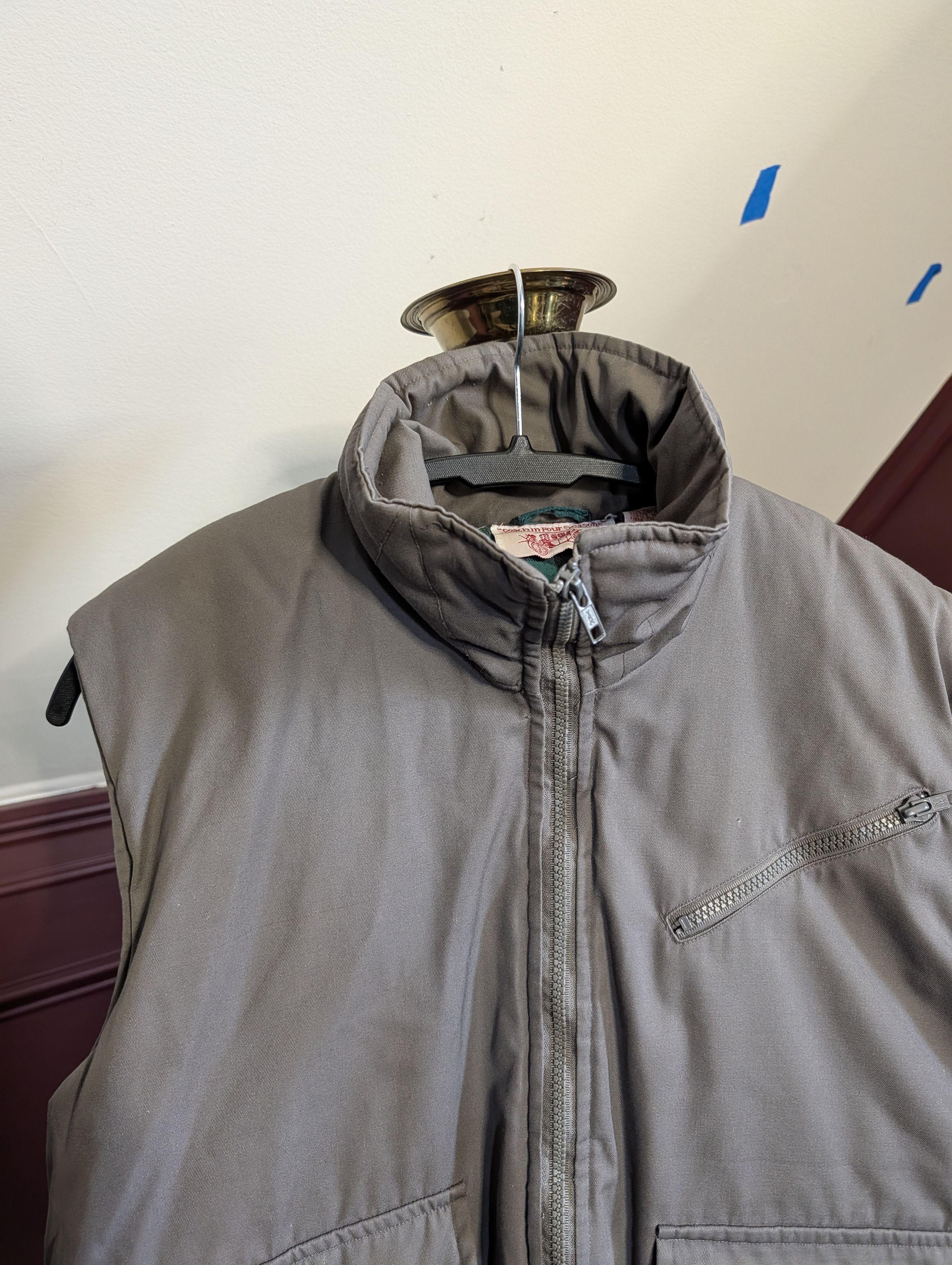 Other COACH IN FOUR SEASONS Vtg flannel lined zip-up vest Size US M / EU 48-50 / 2 - 6 Thumbnail
