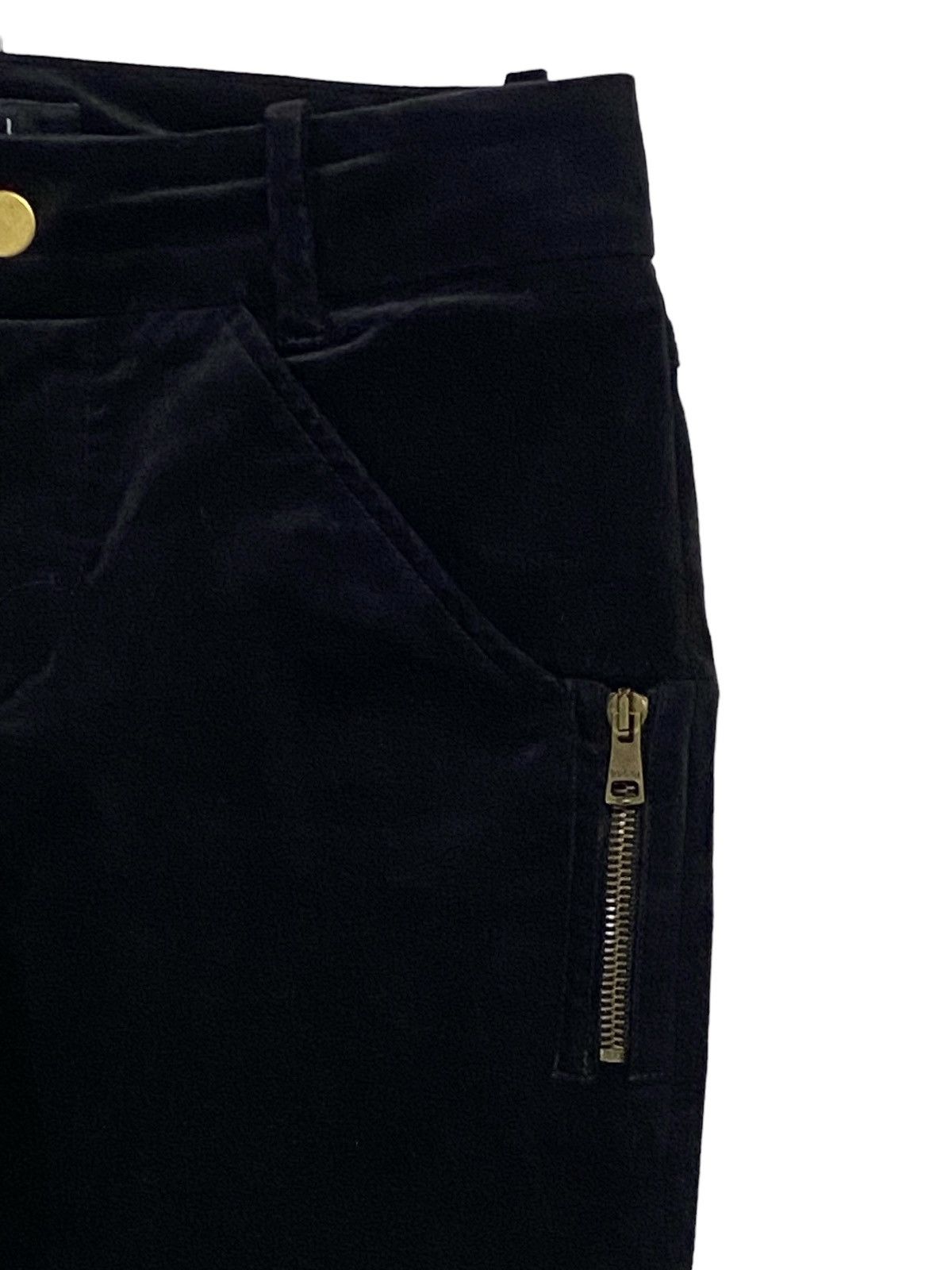 Gucci Gucci Velvet GG Interlock Logo Side Pocket Zip Flare Pants Size 26" / US 2 / IT 38 - 18 Thumbnail