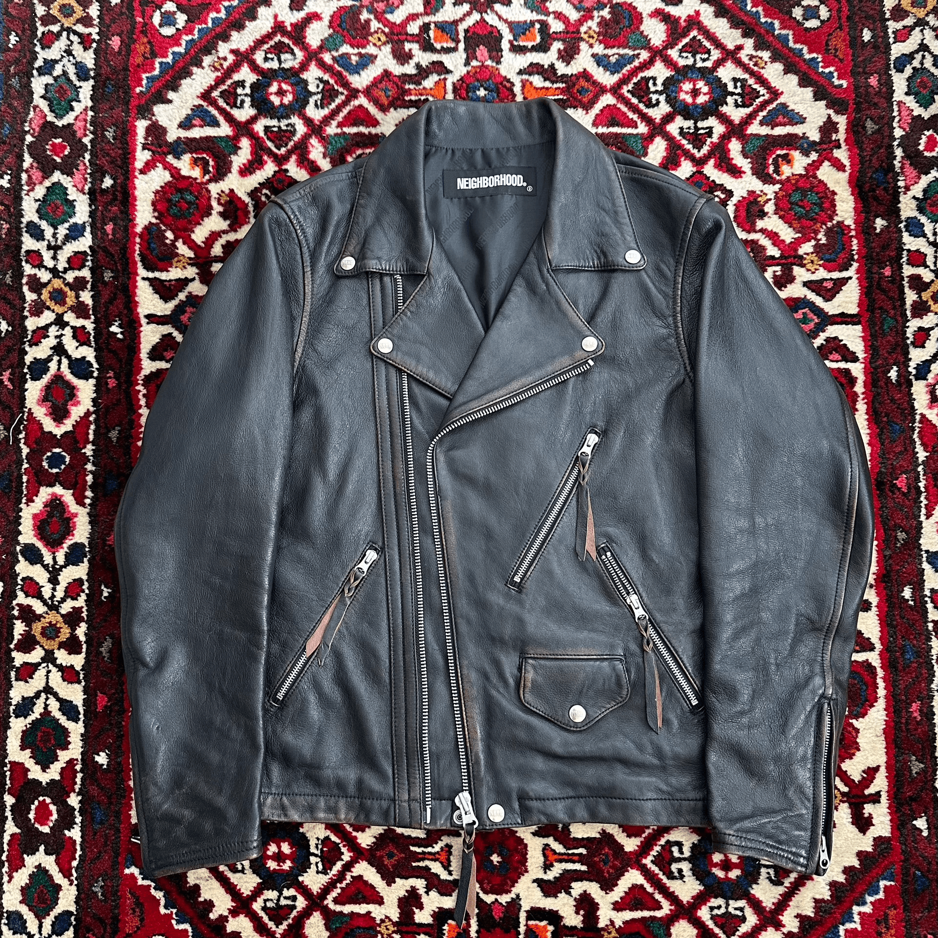 Neighborhood Neighborhood 20AW Motorcycle Leather Jacket M Size US M / EU 48-50 / 2 - 1 Thumbnail