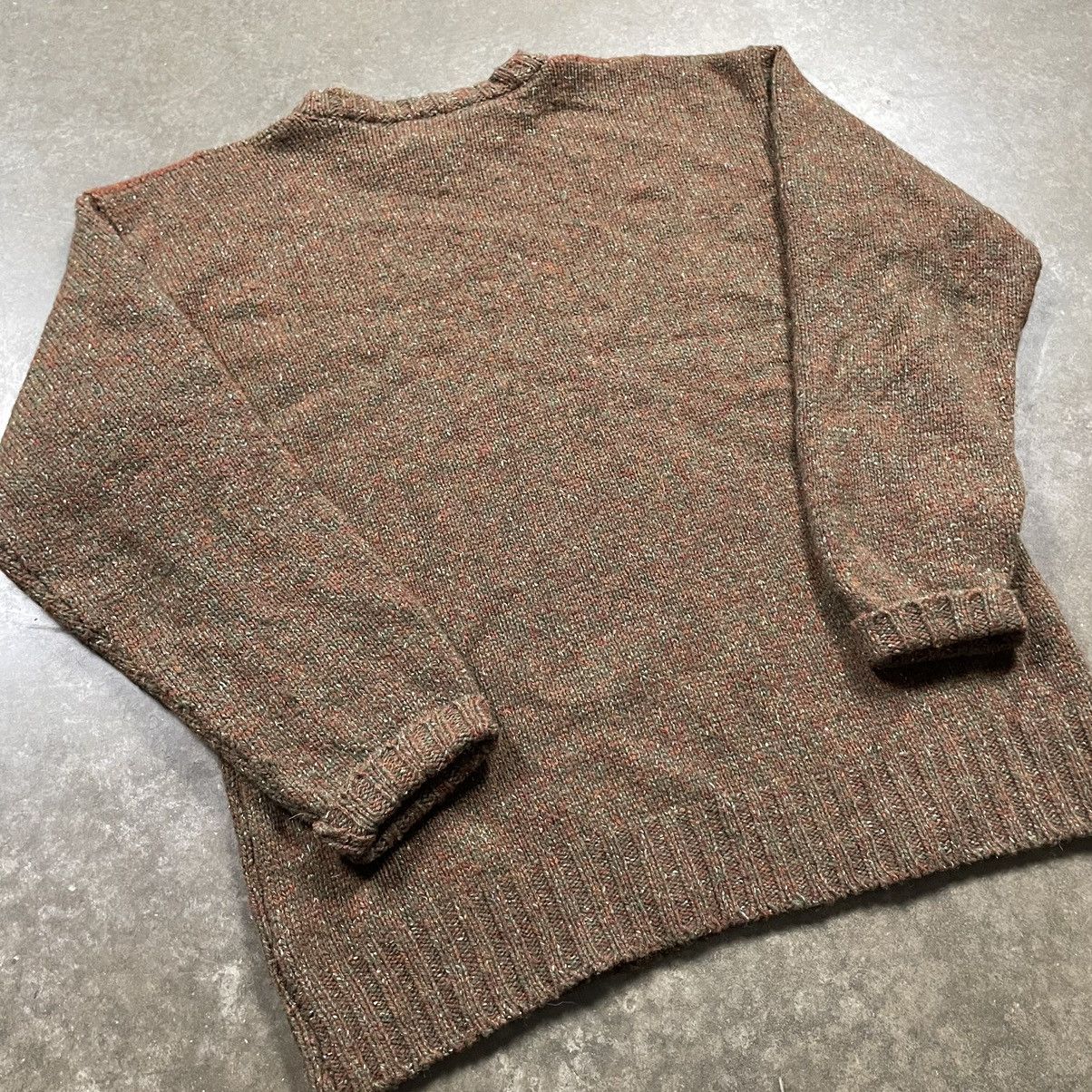 Vintage Vintage Plaid Silk Wool Sweater Grunge Brown Green Plaid Size US L / EU 52-54 / 3 - 5 Thumbnail