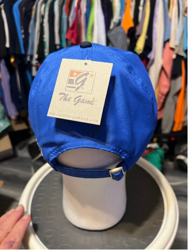 The Game The Game Adirondacks Lake Placid New York Blue Baseball Cap Size ONE SIZE - 3 Thumbnail
