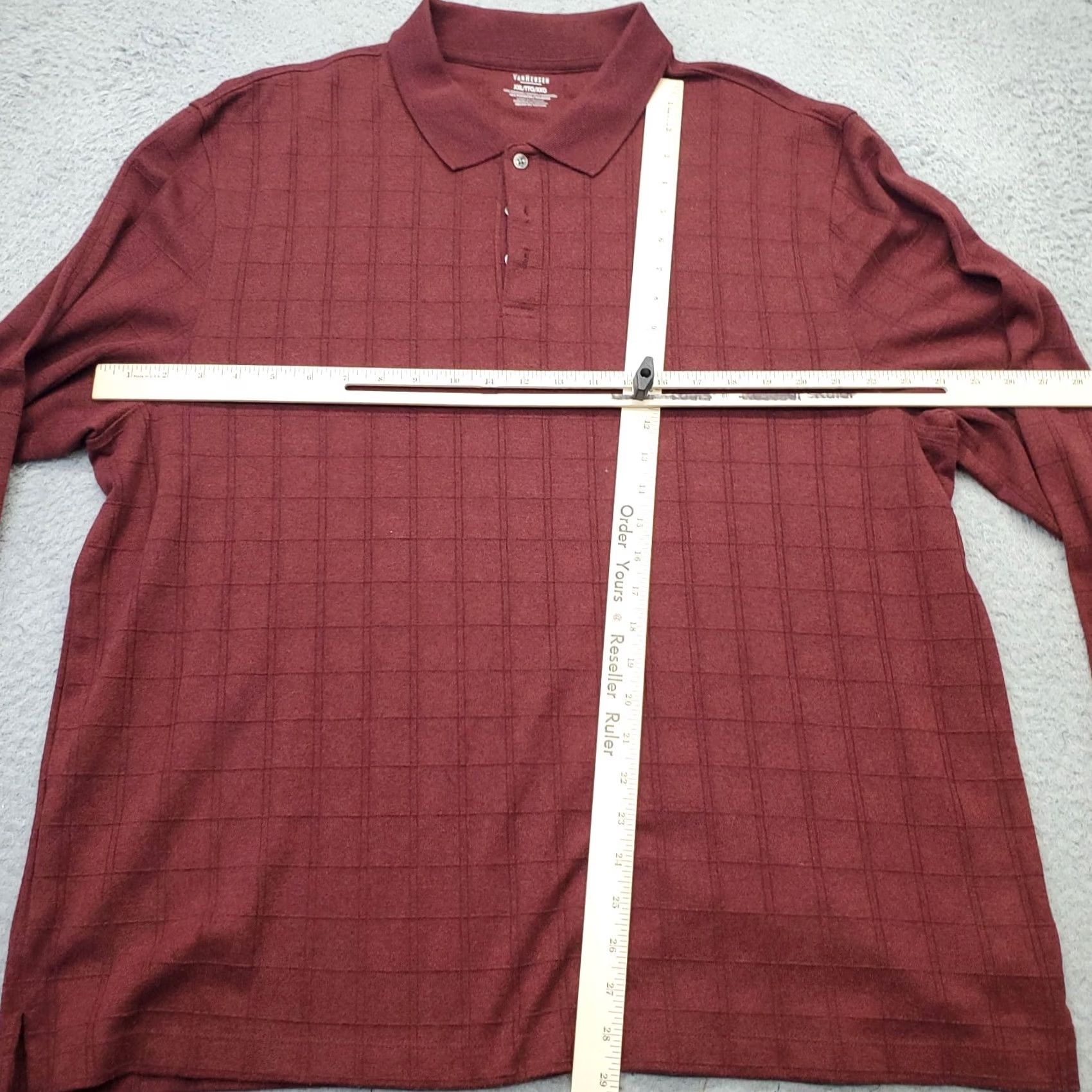 Van Heusen Van Heusen Polo Shirt Men XXL Multi Performance Check Short Sleeve Collared Slit: Mens Size XXL: Multicolor Check Polo Shirt (Sports, Golf) Size US XXL / EU 58 / 5 - 3 Thumbnail