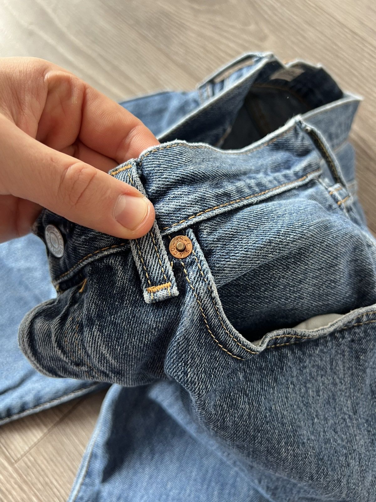 Levi's ‼️LEVIS PREMIUM Quality 501 Salvage DENIM Classic Jeans‼️ Size US 32 / EU 48 - 15 Thumbnail