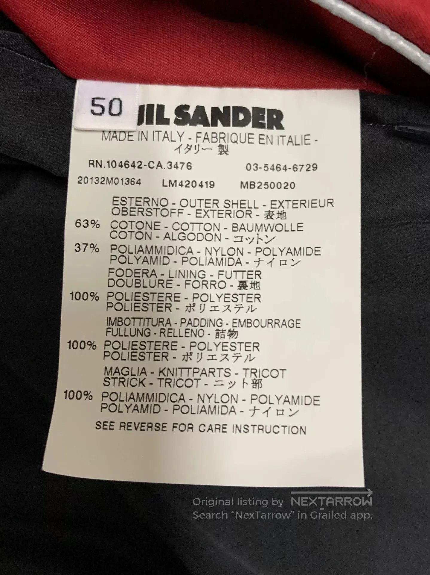 Jil Sander JIL SANDER AW13 Dark Red Padded Jacket. Size US M / EU 48-50 / 2 - 4 Thumbnail