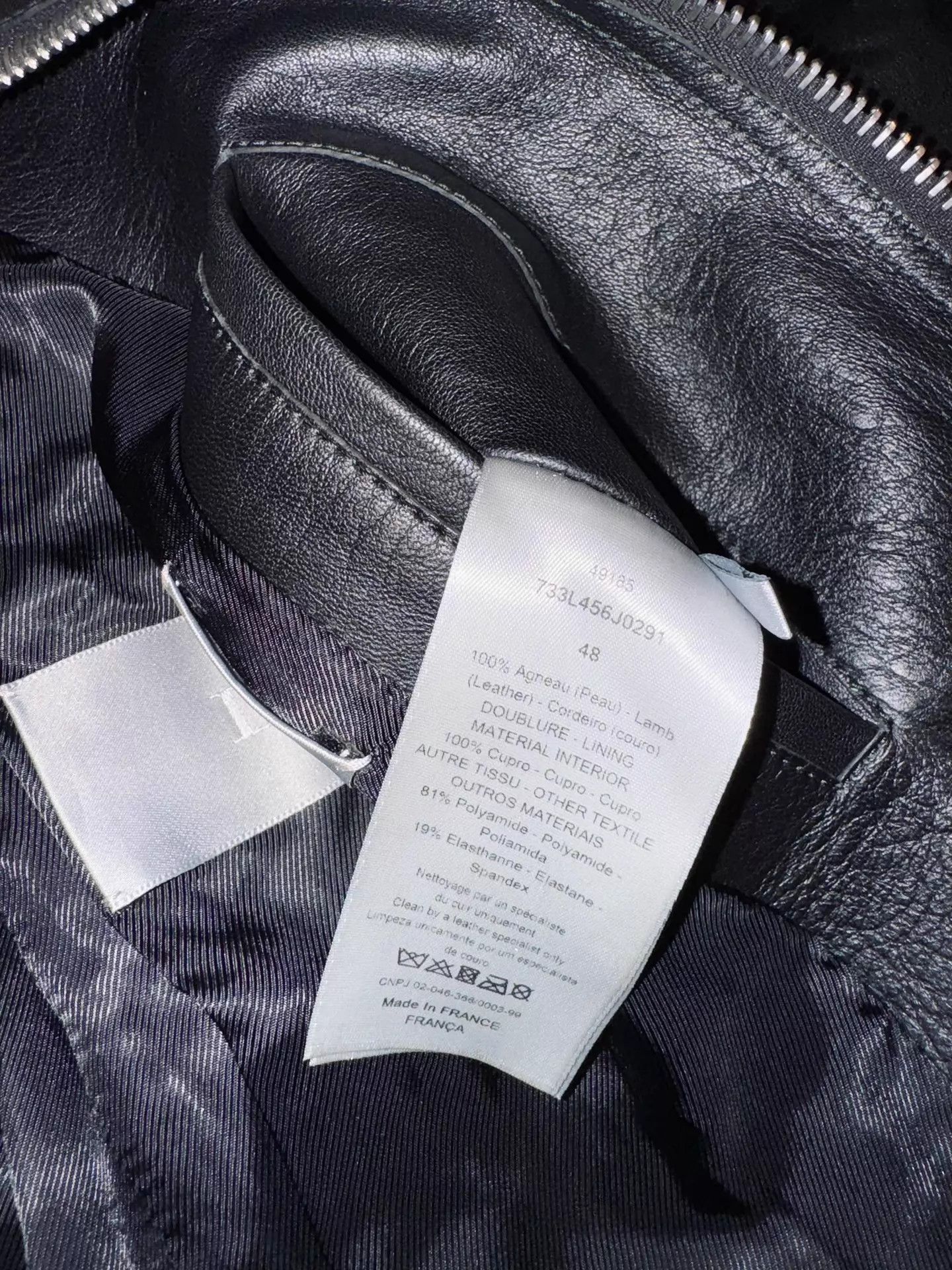 Dior Diorhomme 18FW Lambskin Bumblebee Leather Jacket Size US M / EU 48-50 / 2 - 6 Thumbnail