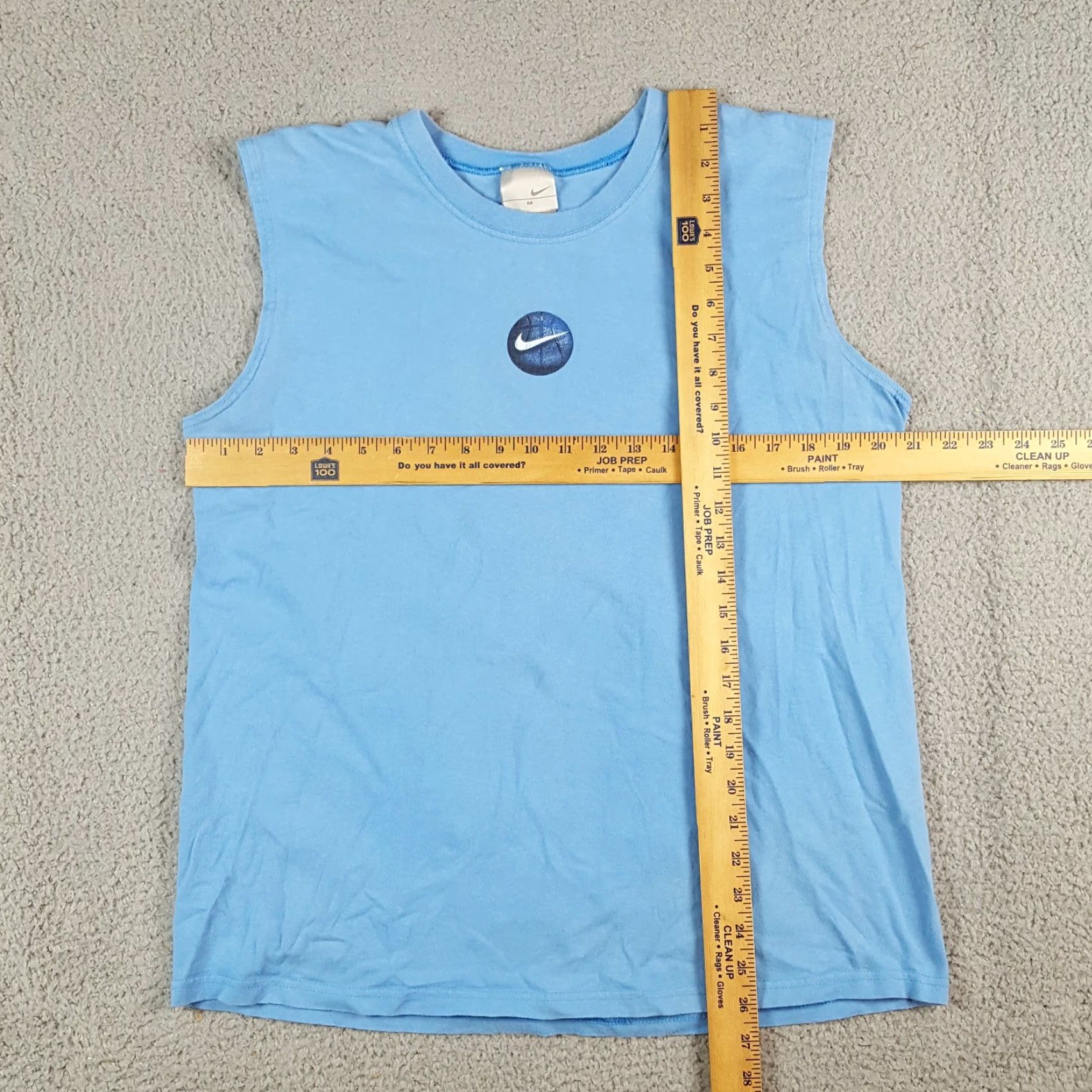 Nike VINTAGE Nike Basketball Swoosh Logo Men's Tank Top T-Shirt Size M Blue 90s 00s Y2K Gym Athletic Vintage Shirt Mens Sports Size US M / EU 48-50 / 2 - 7 Thumbnail