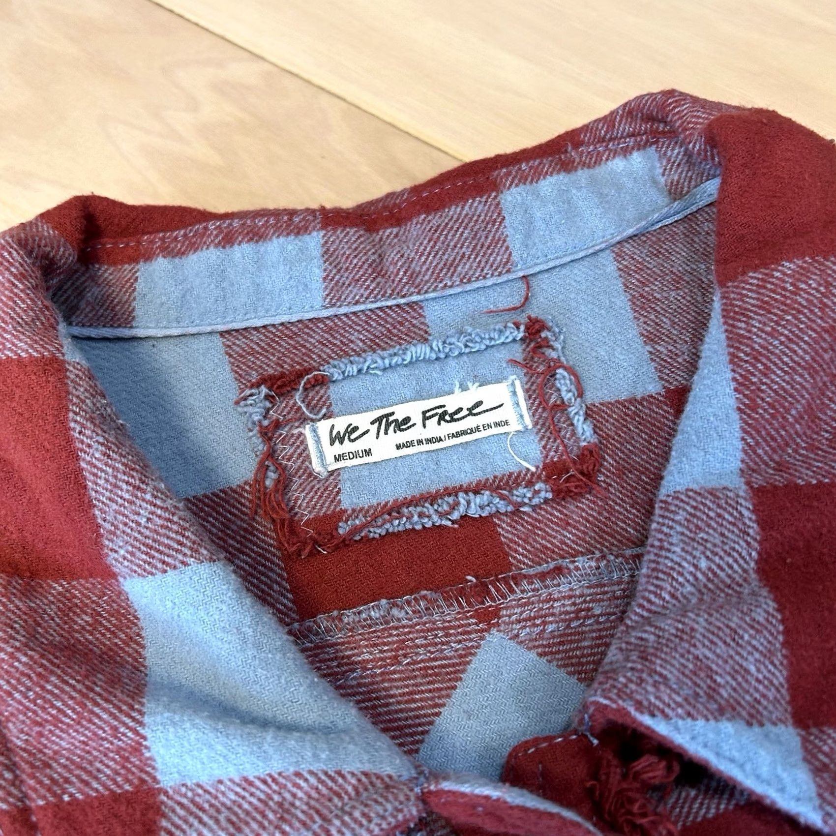 Vintage We The Free x Free People Button-Up Flannel Plaid Shacket Women’s Medium Size M / US 6-8 / IT 42-44 - 4 Thumbnail