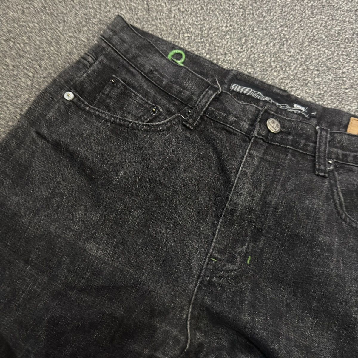 Hypebeast 🔥🇯🇵 90s Japanese Black Denim Whyworks Jeans Size US 34 / EU 50 - 13 Thumbnail