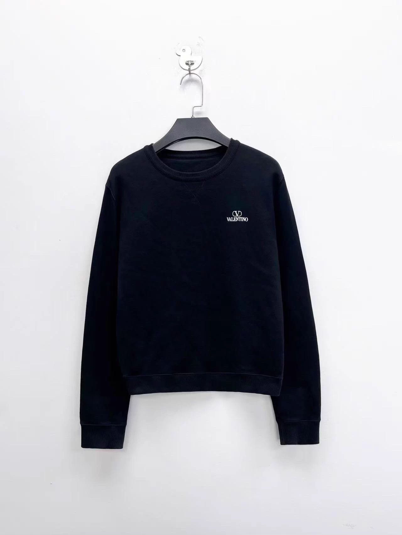 Valentino Valentino Black V Logo Short Sweatshirt XS Unisex 98 New Size US XS / EU 42 / 0 - 1 Thumbnail