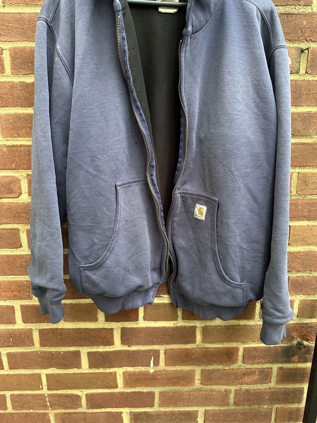 Carhartt Smoked Sunfaded Carhartt 90s Thermal Lined Zip Up Hoodie Size US L / EU 52-54 / 3 - 6 Thumbnail