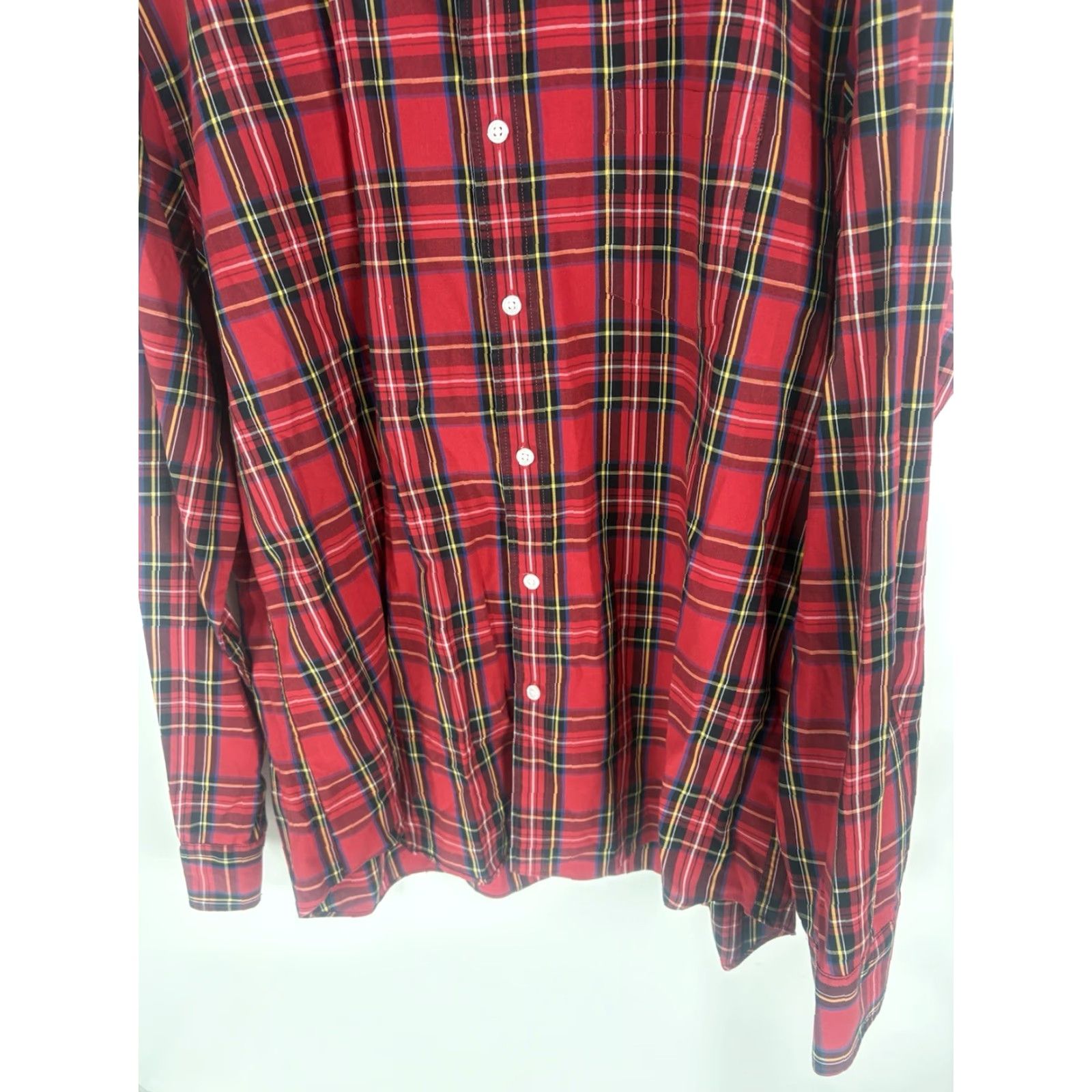 J.Crew J.CREW Button-Up Shirt Men XL Plaid Multi Color One Pocket Button-Down Crew Flex Washed Cotton Spandex Size US XL / EU 56 / 4 - 3 Thumbnail