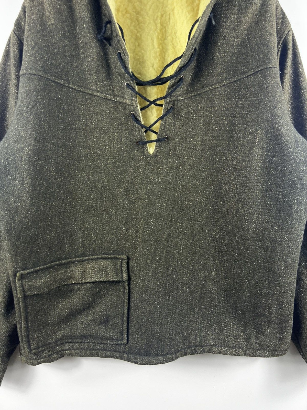 Vintage 🔥 Vtg 40/50's CS CAMPUS Military Lace-Up Neckline Pullover Size US M / EU 48-50 / 2 - 4 Thumbnail