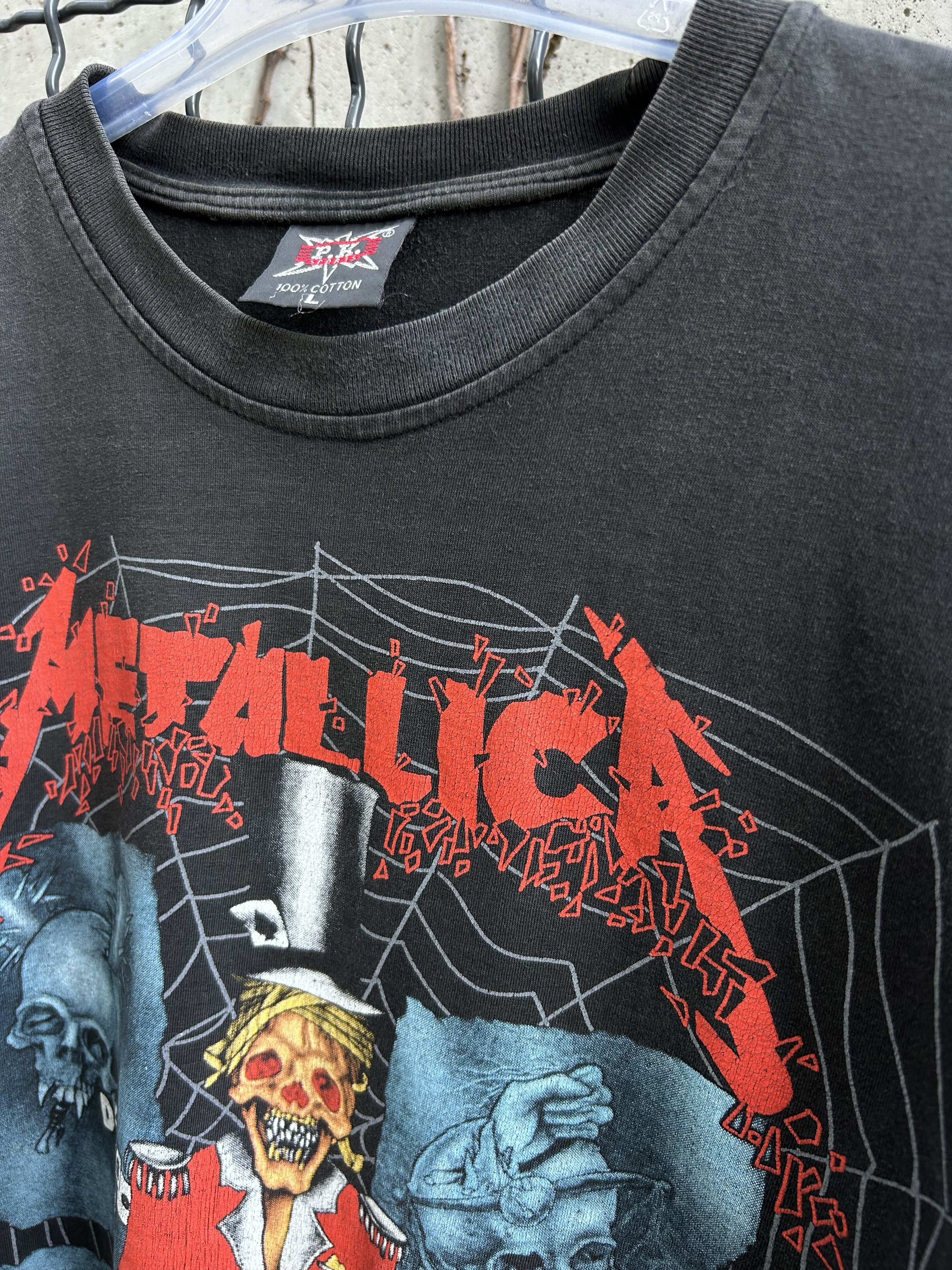 Band Tees Vintage 90s Metallica Ringmaster Rock Band T-shirt Size US L / EU 52-54 / 3 - 7 Thumbnail