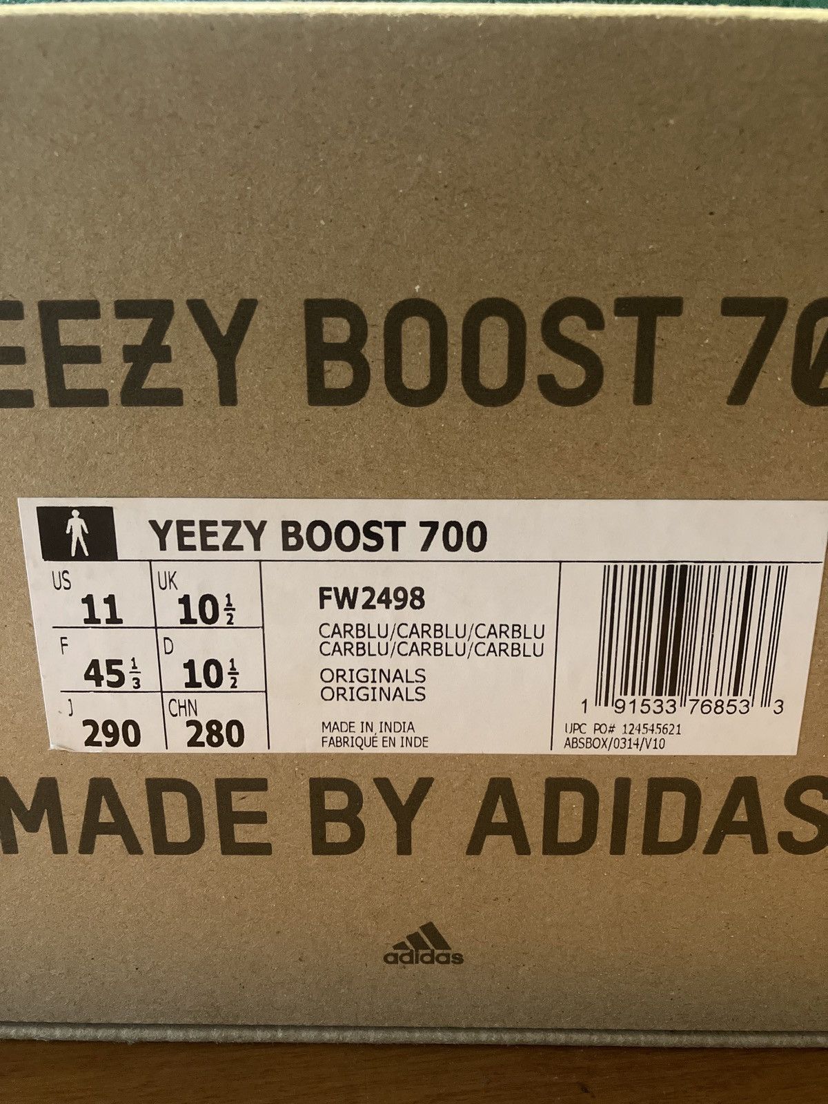 Adidas × Kanye West Yeezy boost 700 Carbon Blue Size US 11 / EU 44 - 9 Thumbnail