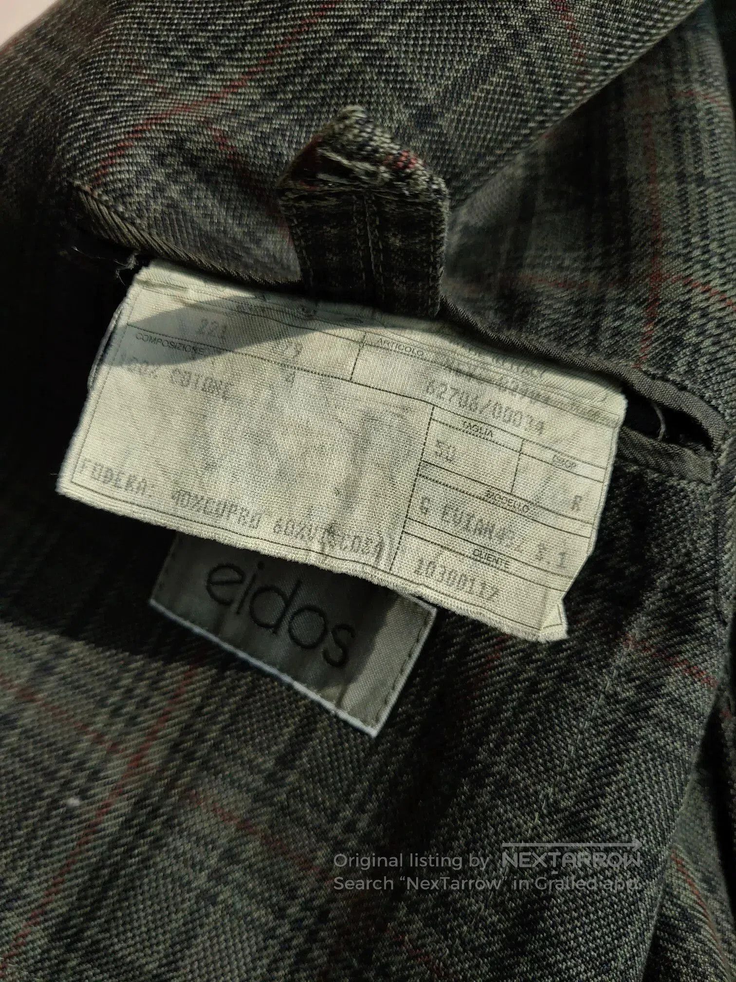 Eidos Napoli Italian Checked Cotton Blazer by Eidos. Size US M / EU 48-50 / 2 - 8 Thumbnail