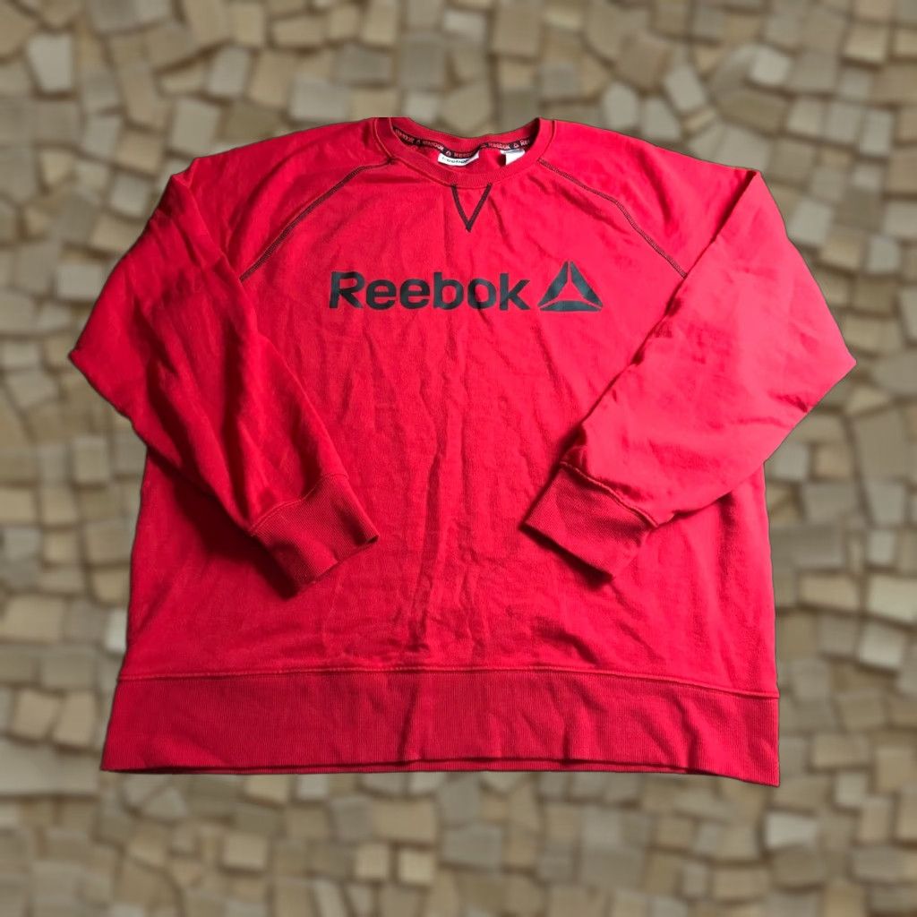 Reebok Reebok Sweatshirt Men's XL Red Activewear Long Sleeve Pullover Regular Size Size US XL / EU 56 / 4 - 1 Thumbnail