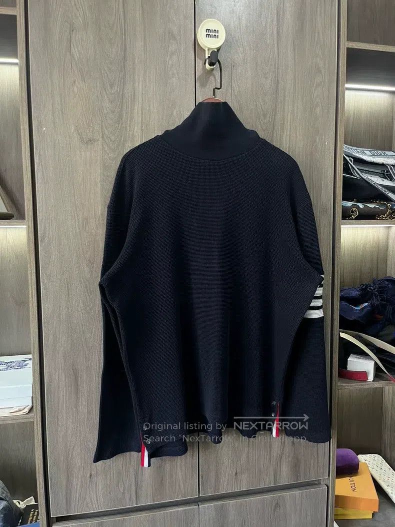 Thom Browne Thom Browne High-Neck Waffle Knit Sweater Size US XXL / EU 58 / 5 - 2 Thumbnail