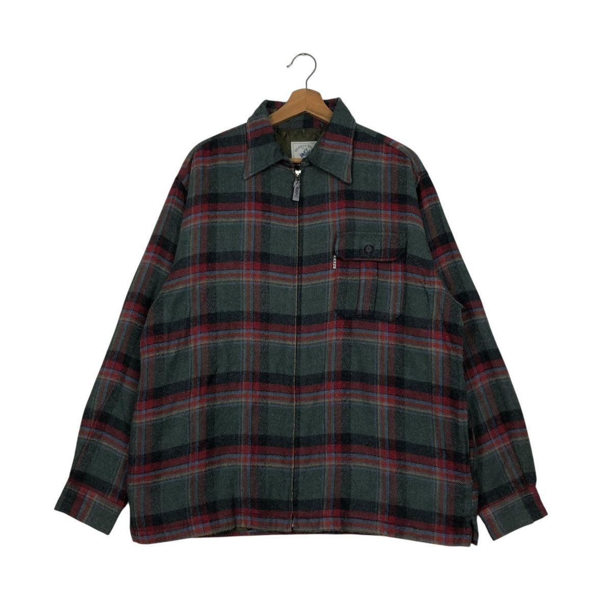 Japanese Brand 🔥VINTAGE CHORE WORK JACKET TARTAN DESIGN BEVERLY HILLS POLO Size US L / EU 52-54 / 3 - 3 Thumbnail