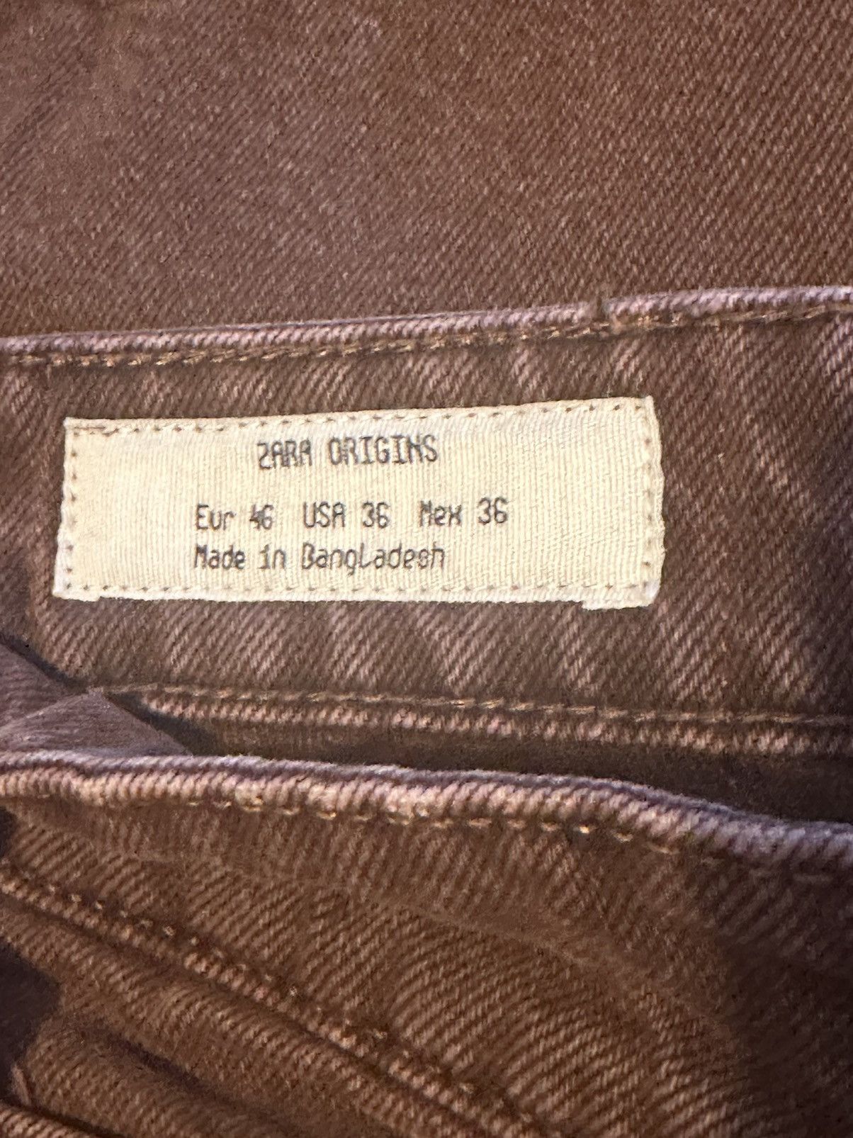 Zara ZARA Origins Overdyed Straight Fit Jeans – Burnt Orange Size US 36 / EU 52 - 4 Thumbnail