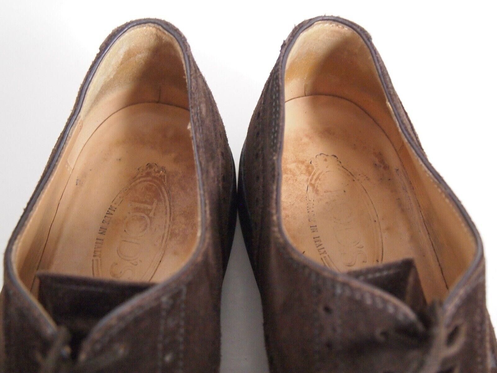 Tod's TOD's Wingtip Brogues Brown Suede Mens EU 42.5 US 9.5 $620 Size US 9.5 / EU 42-43 - 7 Thumbnail