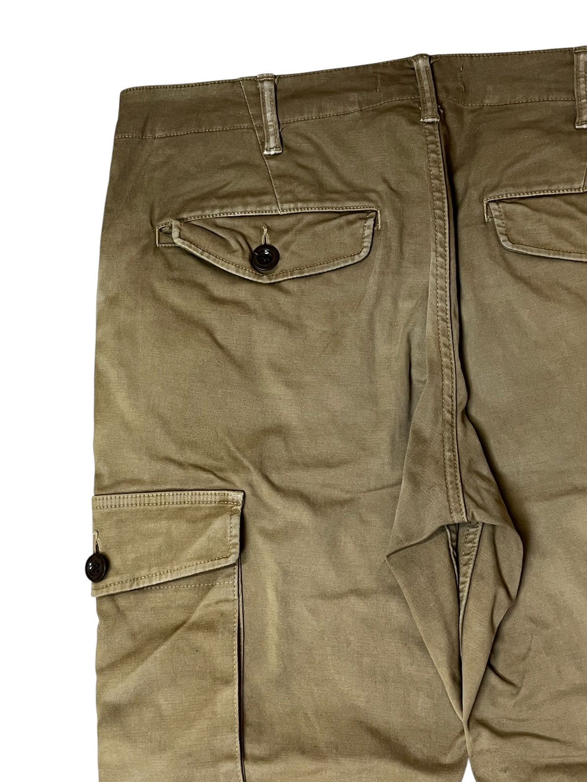 Johnbull Vintage JOHNBULL brown faded baker cargo pants Size US 35 - 10 Thumbnail