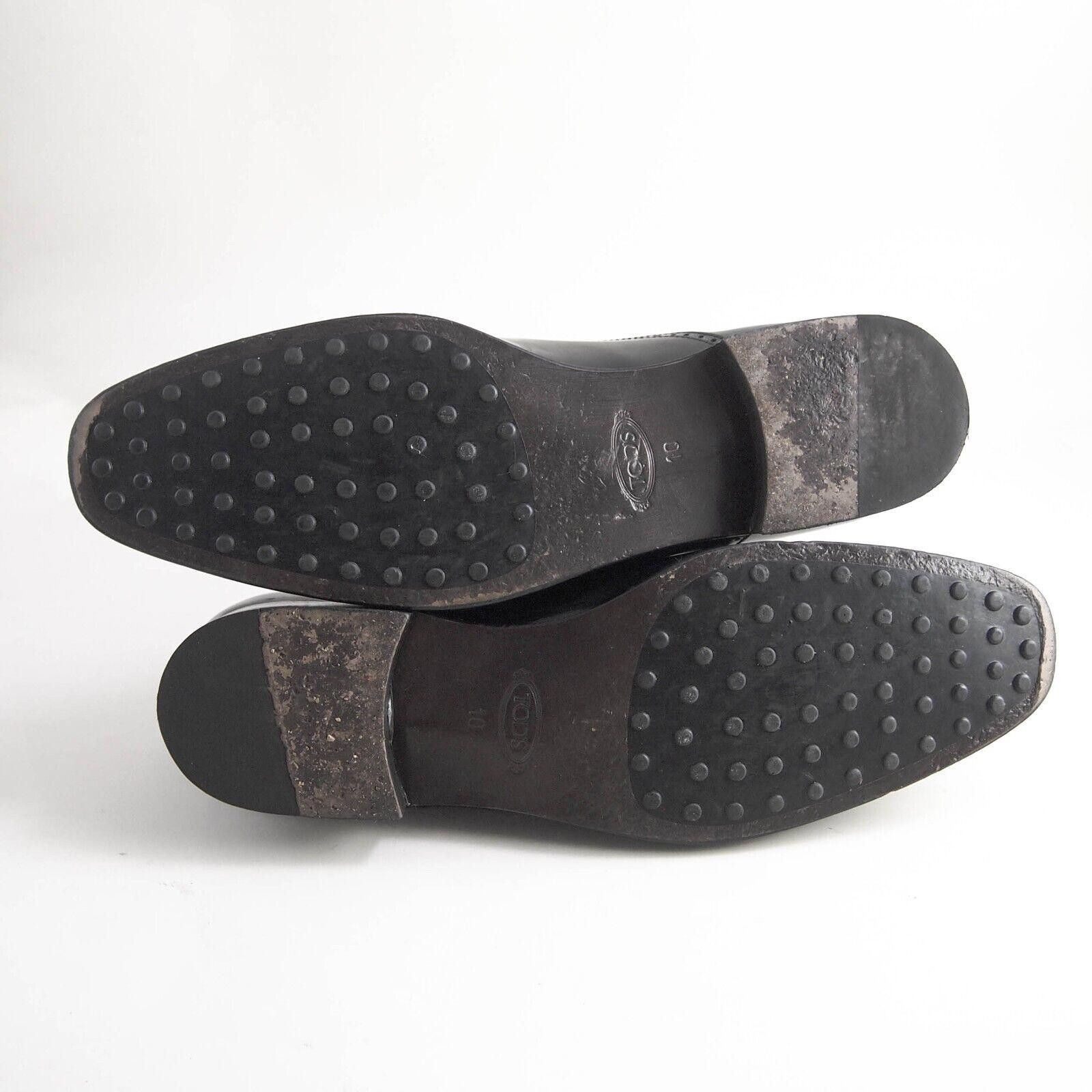 Tod's TODs Cap Toe Oxfords Black Leather Size US 11 EU 44 $820 Size US 11 / EU 44 - 6 Thumbnail