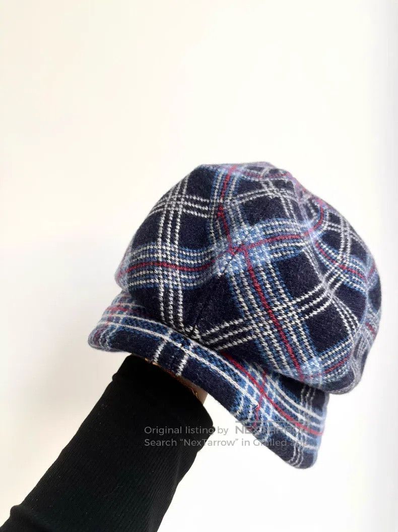 Vivienne Westwood Vivienne Westwood Blue Plaid Saturn Newsboy Hat Size ONE SIZE - 2 Thumbnail