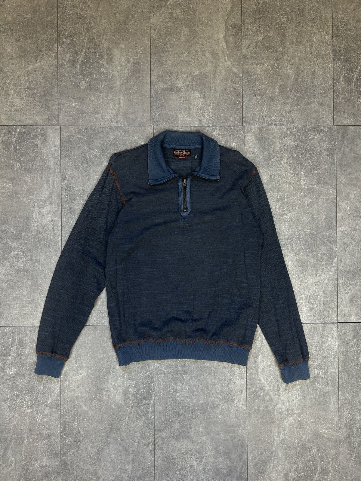 Marlboro Classics × Vintage Mens Vintage Marlboro Classics Sweatshirt zip 1/4 y2k rare Size US M / EU 48-50 / 2 - 1 Thumbnail
