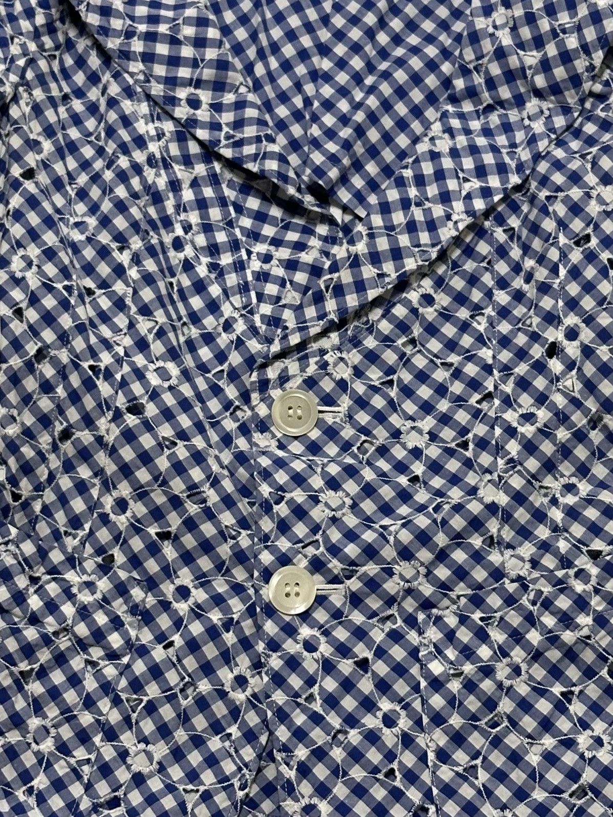 Junya Watanabe JUNYA WATANABE S/S 2009 Embroidered Gingham Blazer Jacket Size S / US 4 / IT 40 - 3 Thumbnail