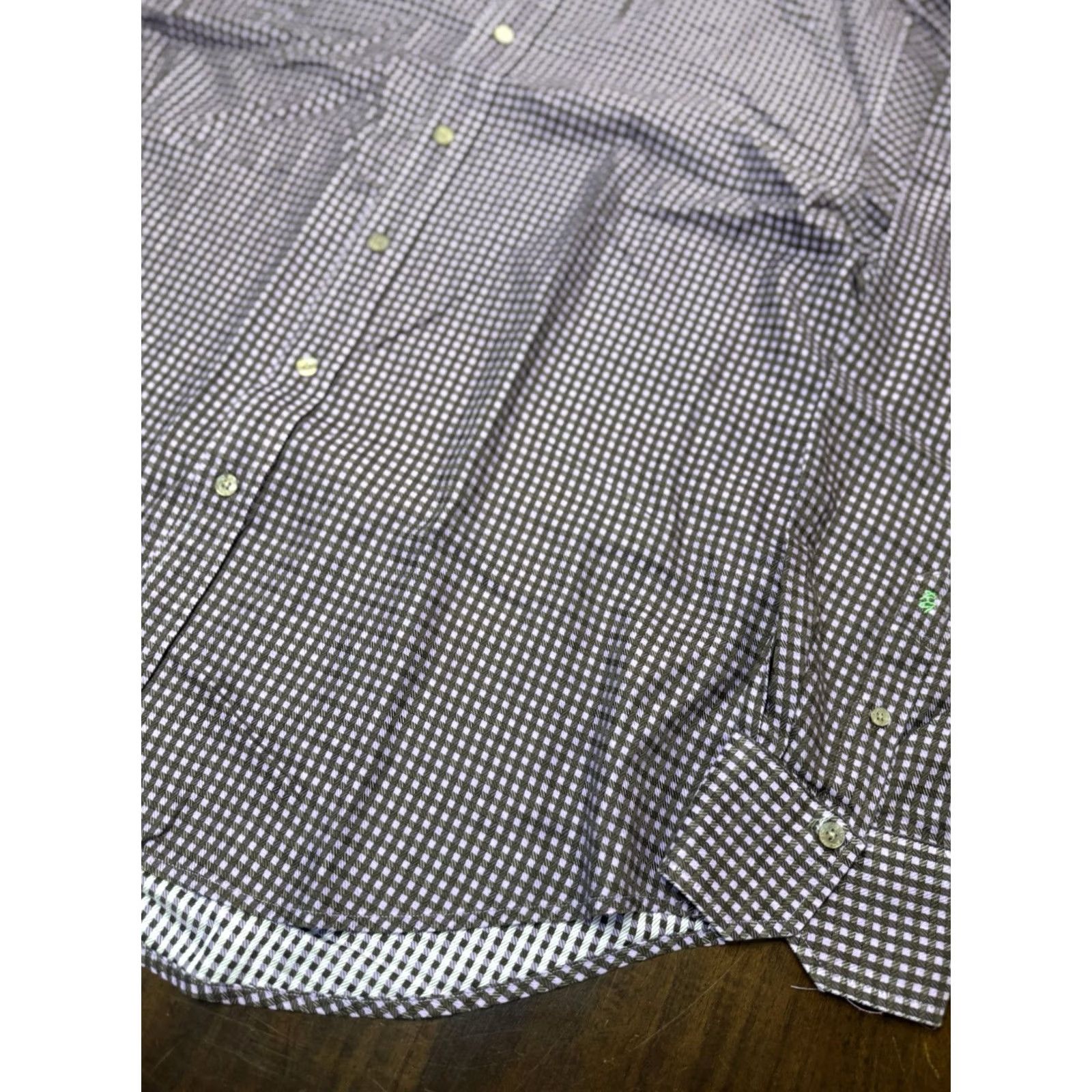 Robert Graham Robert Graham Purple Plaid Button-Down Shirt 2XL Men Long Sleeve Button-Up Casual Formal Business Party/Cocktail Wedding Vintage No Size US XXL / EU 58 / 5 - 3 Thumbnail