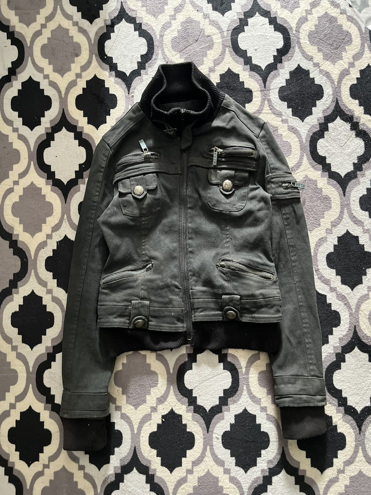Isamu Katayama Backlash Vintage neb girl waxed jacket Size US M / EU 48-50 / 2 - 1 Thumbnail