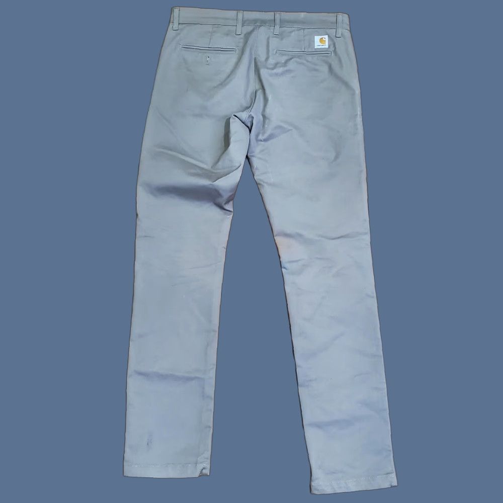 Carhartt Sid Pants Mens 32x34 Beige Slim Fit Stretch Chino Casual Workwear Mens