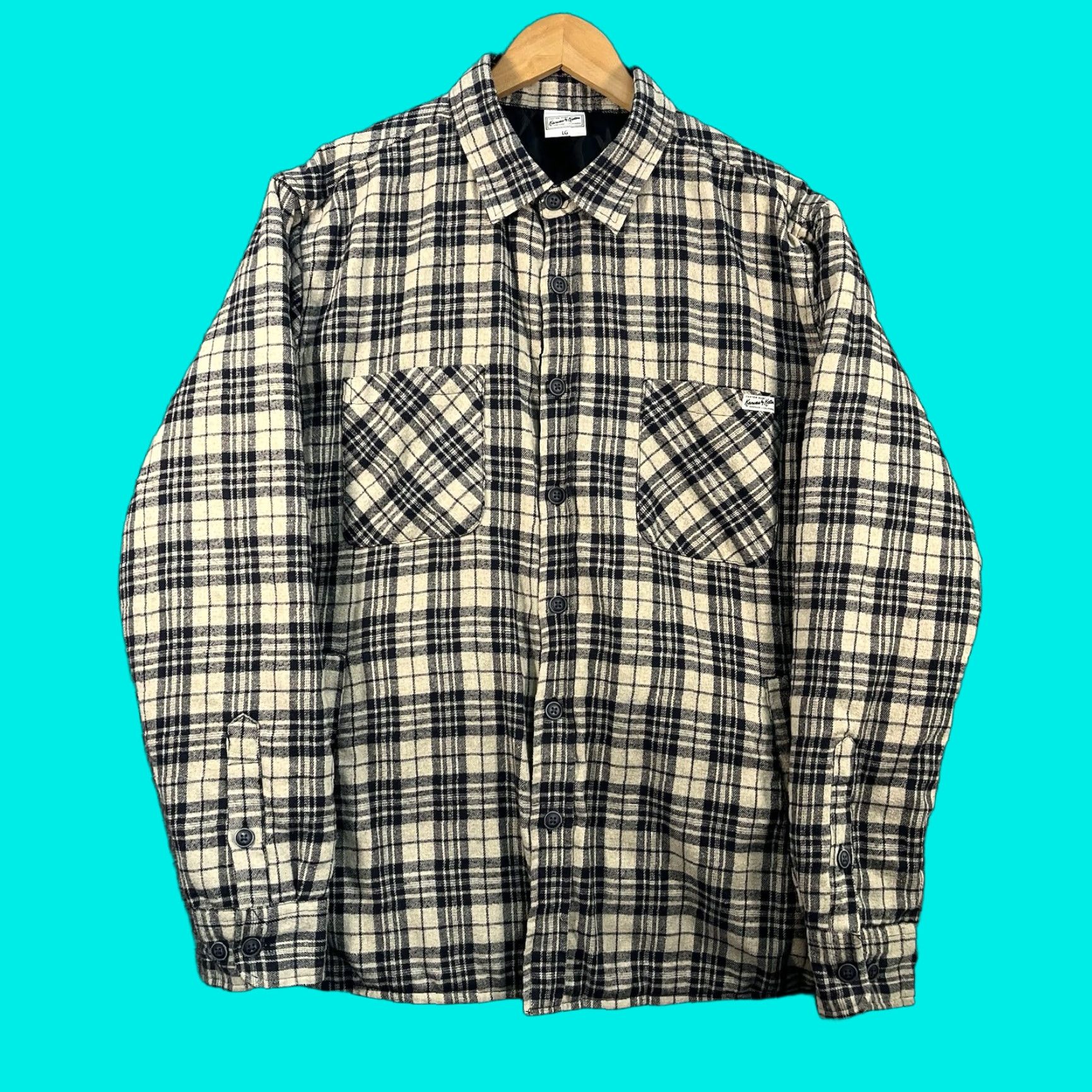 Katin Vtg Katin Kanvas Shacket Flannel Jacket Mens Large Surf Quilt Lined Plaid Size US L / EU 52-54 / 3 - 1 Thumbnail