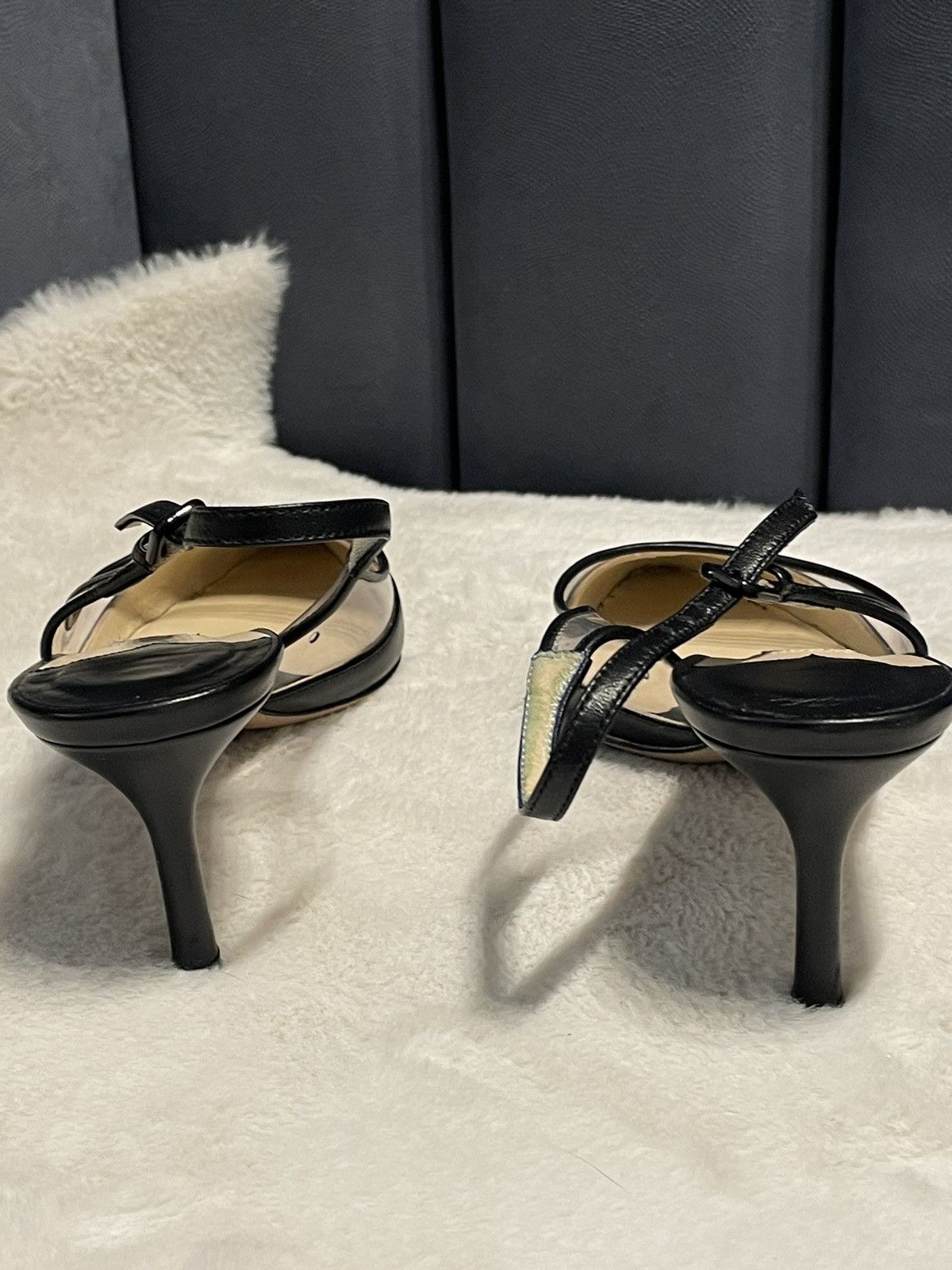 Jimmy Choo JIMMY CHOO Erin 60 leather slingbacks Size US 8 / IT 38 - 10 Thumbnail