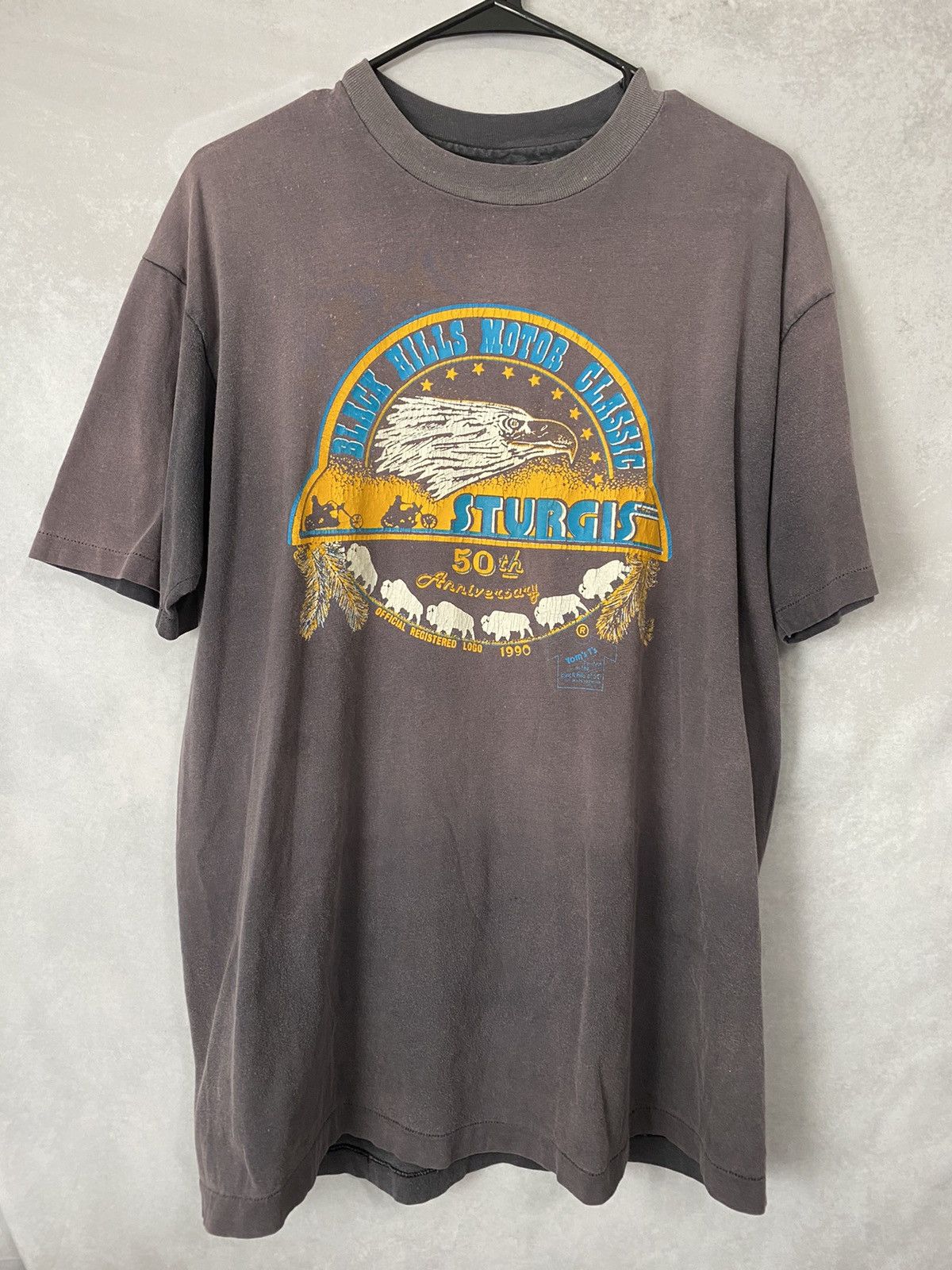 Vintage 1990 Sturgis Super Fader Tee Size XL Size US XL / EU 56 / 4 - 2 Thumbnail